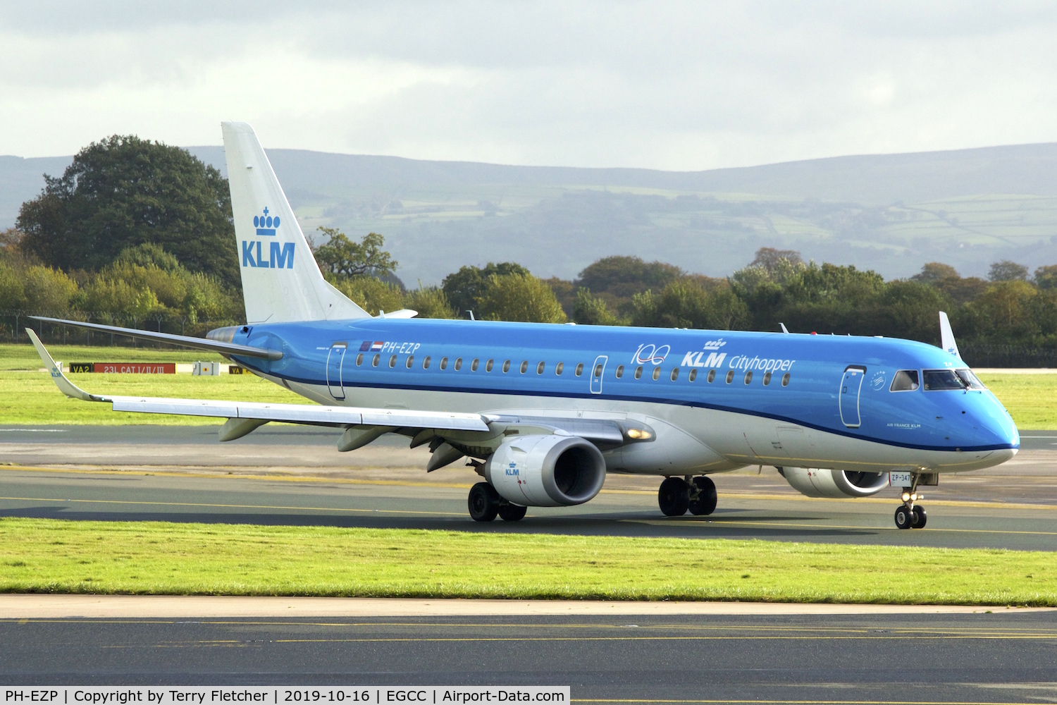 PH-EZP, 2010 Embraer 190LR (ERJ-190-100LR) C/N 19000347, At Manchester