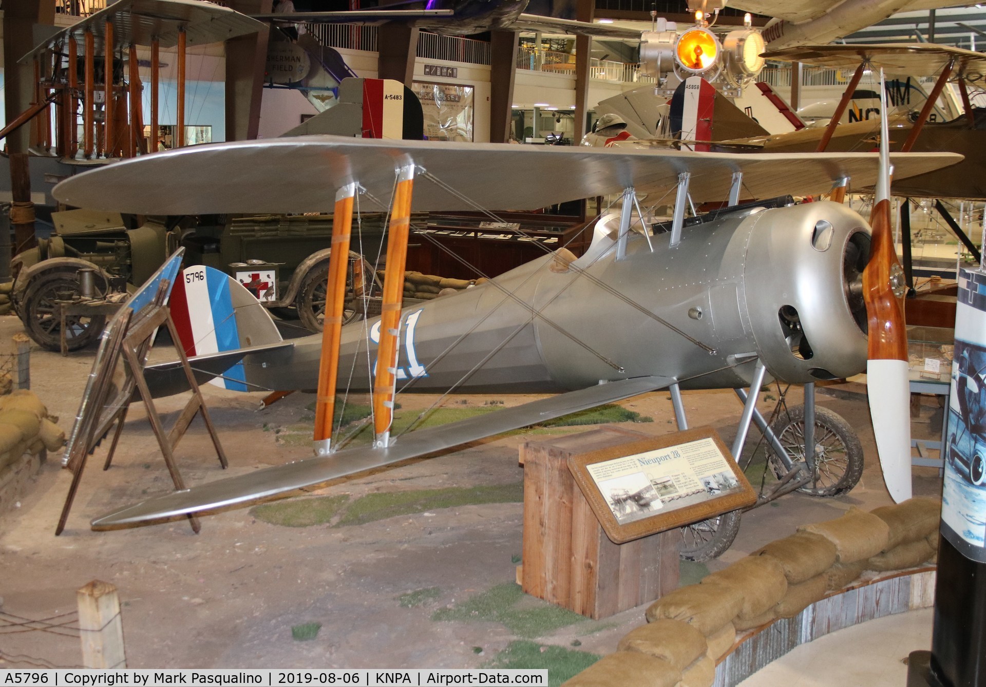 A5796, Nieuport 28 C.1 Bebe Replica C/N Not found 5796, Nieuport 28 C.1 Replica