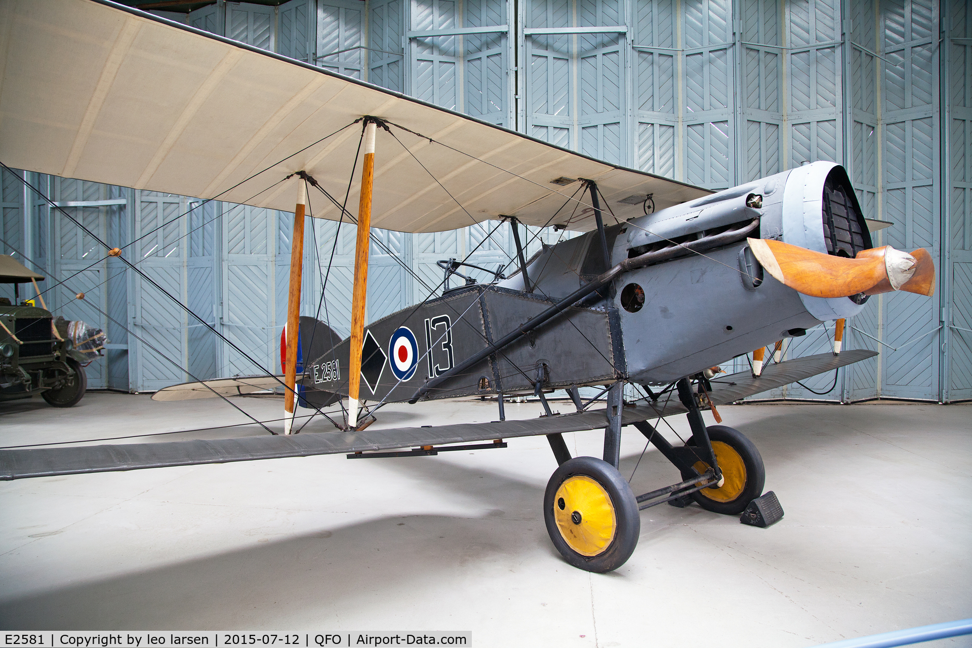 E2581, 1918 Bristol F.2B Fighter C/N 4184, Duxford 12.7.2015