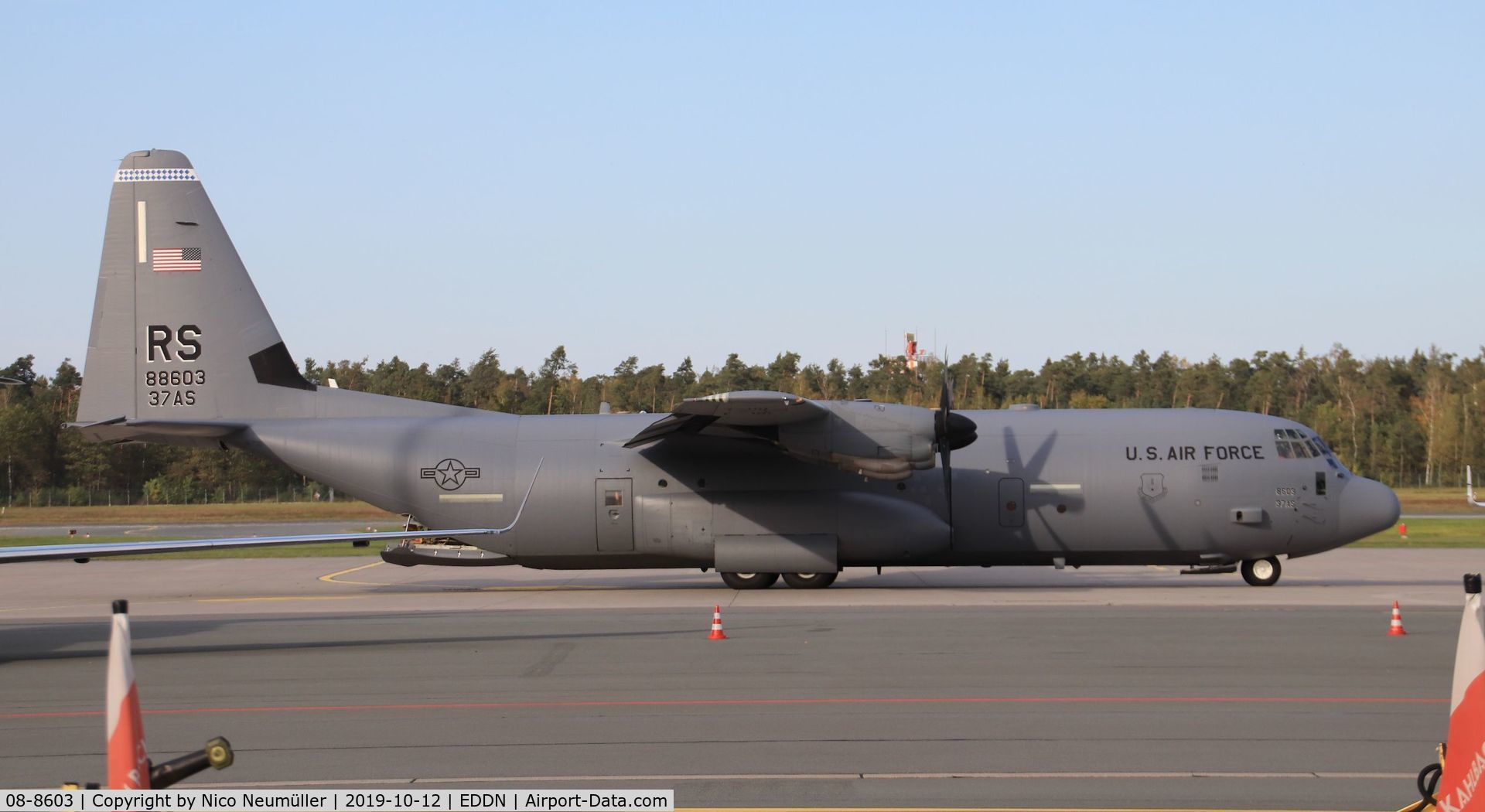 08-8603, 2009 Lockheed Martin C-130J-30 Super Hercules C/N 382-5613, USAF C130 in NUE