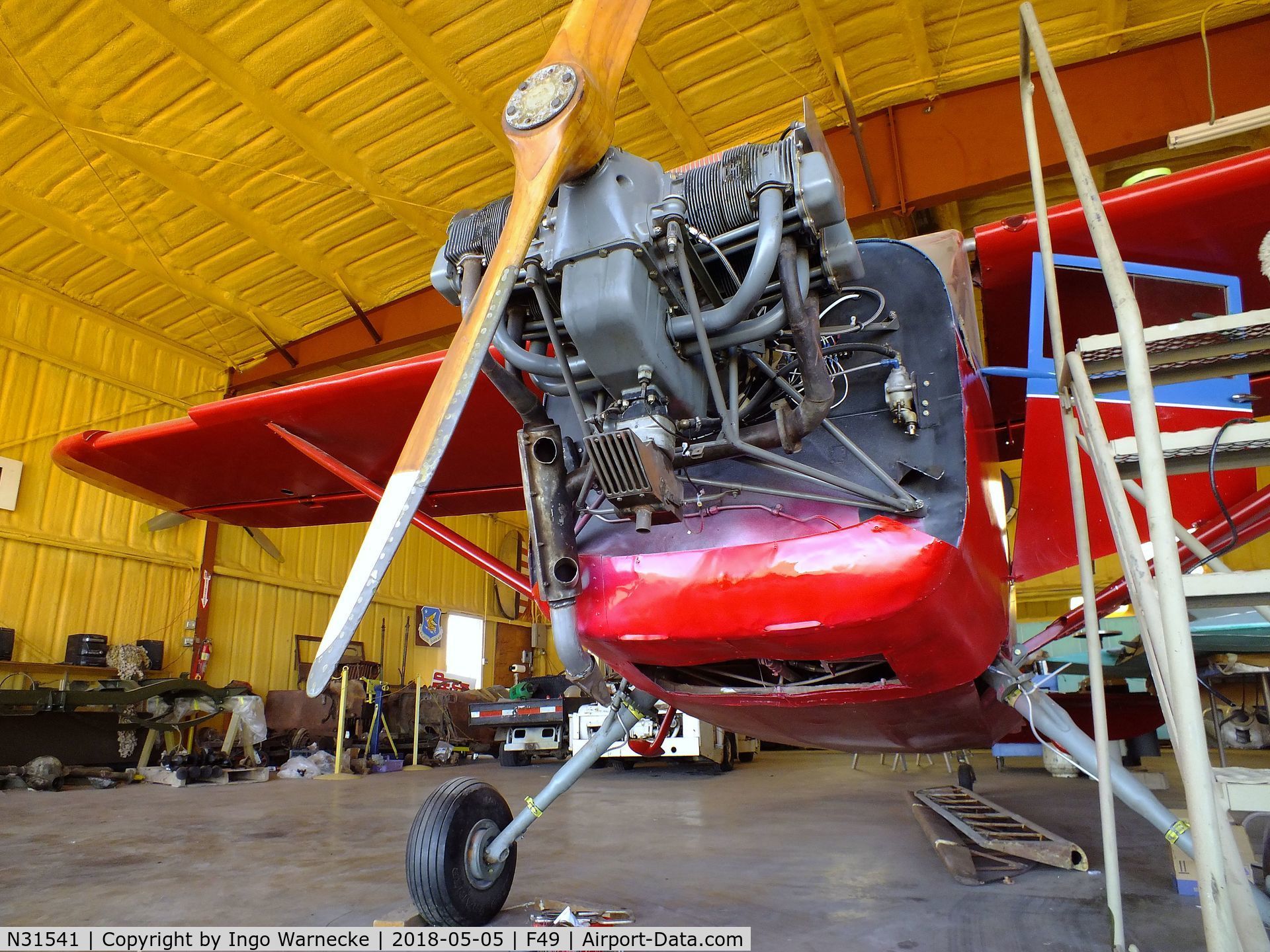 N31541, 1941 Stinson 10A C/N 7790, Stinson 10A Voyager at the Texas Air Museum Caprock Chapter, Slaton TX