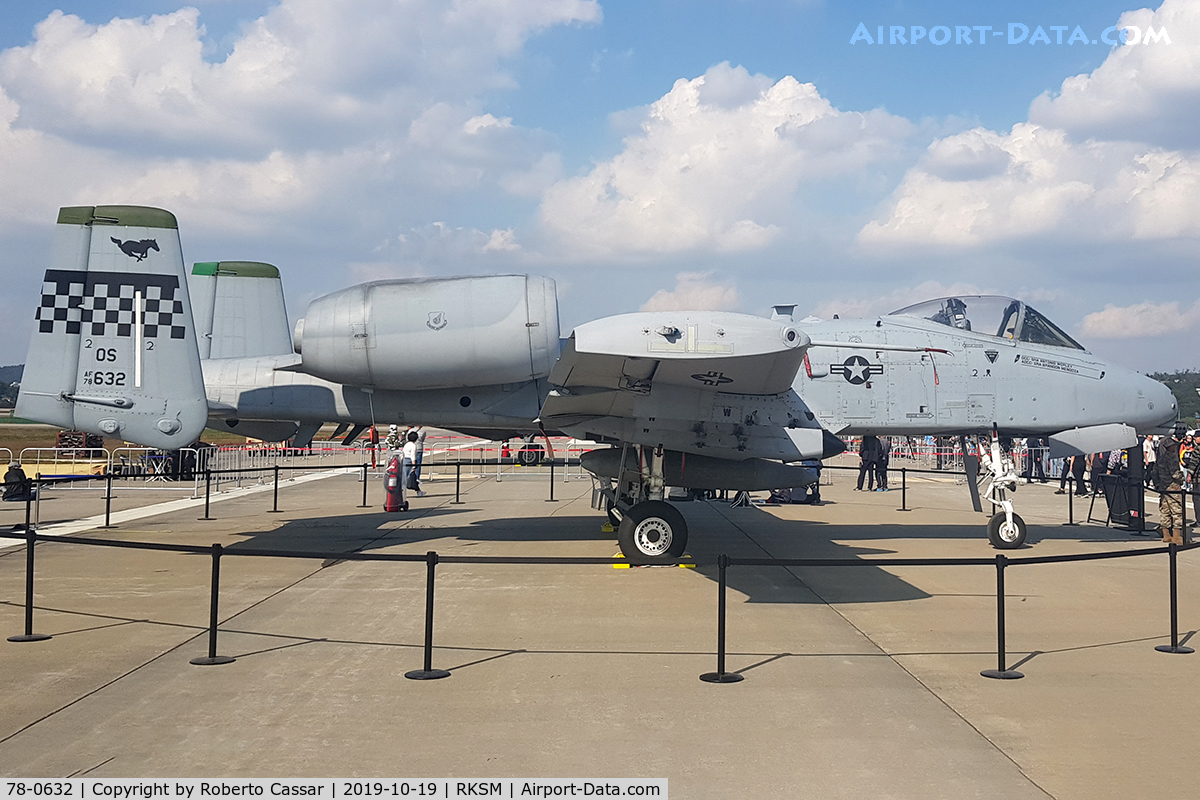 78-0632, 1978 Fairchild Republic A-10A Thunderbolt II C/N A10-0252, Seoul ADEX 2019