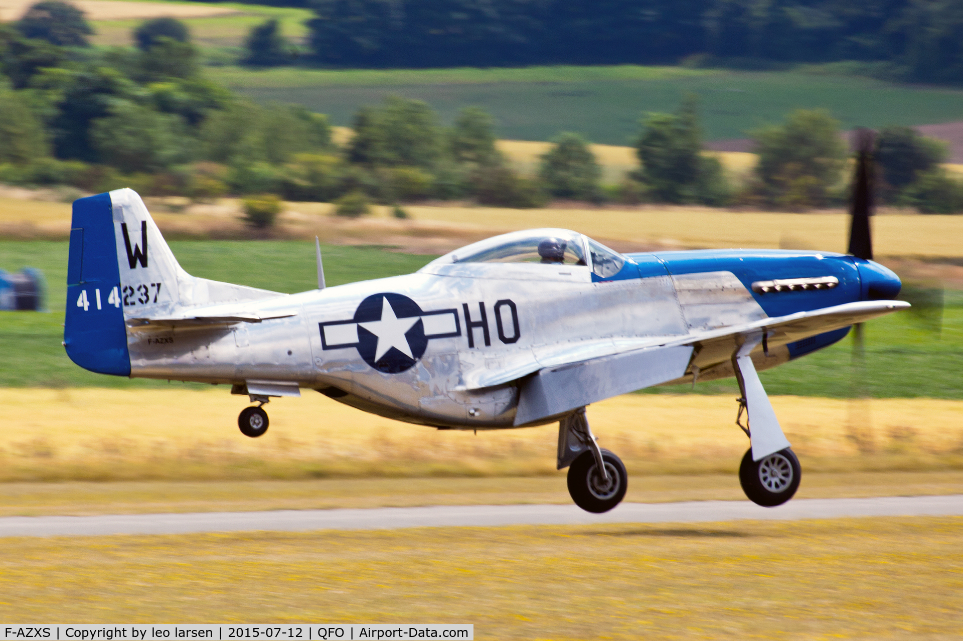 F-AZXS, 1944 North American F-51D Mustang C/N 122-40196, Duxford 12.7.2015