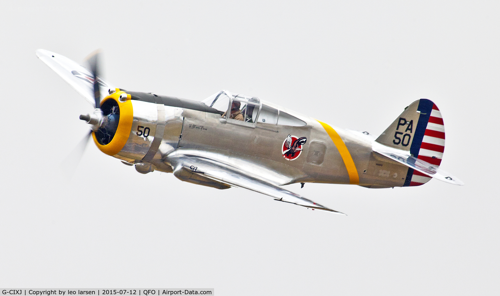 G-CIXJ, 1939 Curtiss P-36C Hawk C/N 38-210, Duxford 12.7.2015
