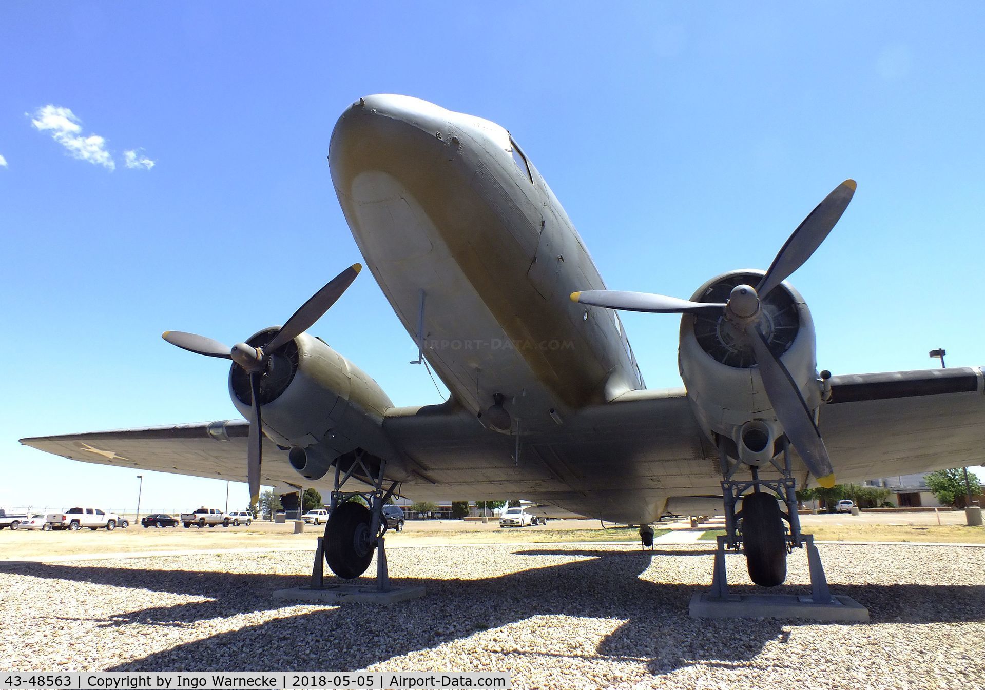 43-48563, 1944 Douglas DC3C (C-47B) C/N 14379, Douglas C-47 outside the Silent Wings Museum, Lubbock TX