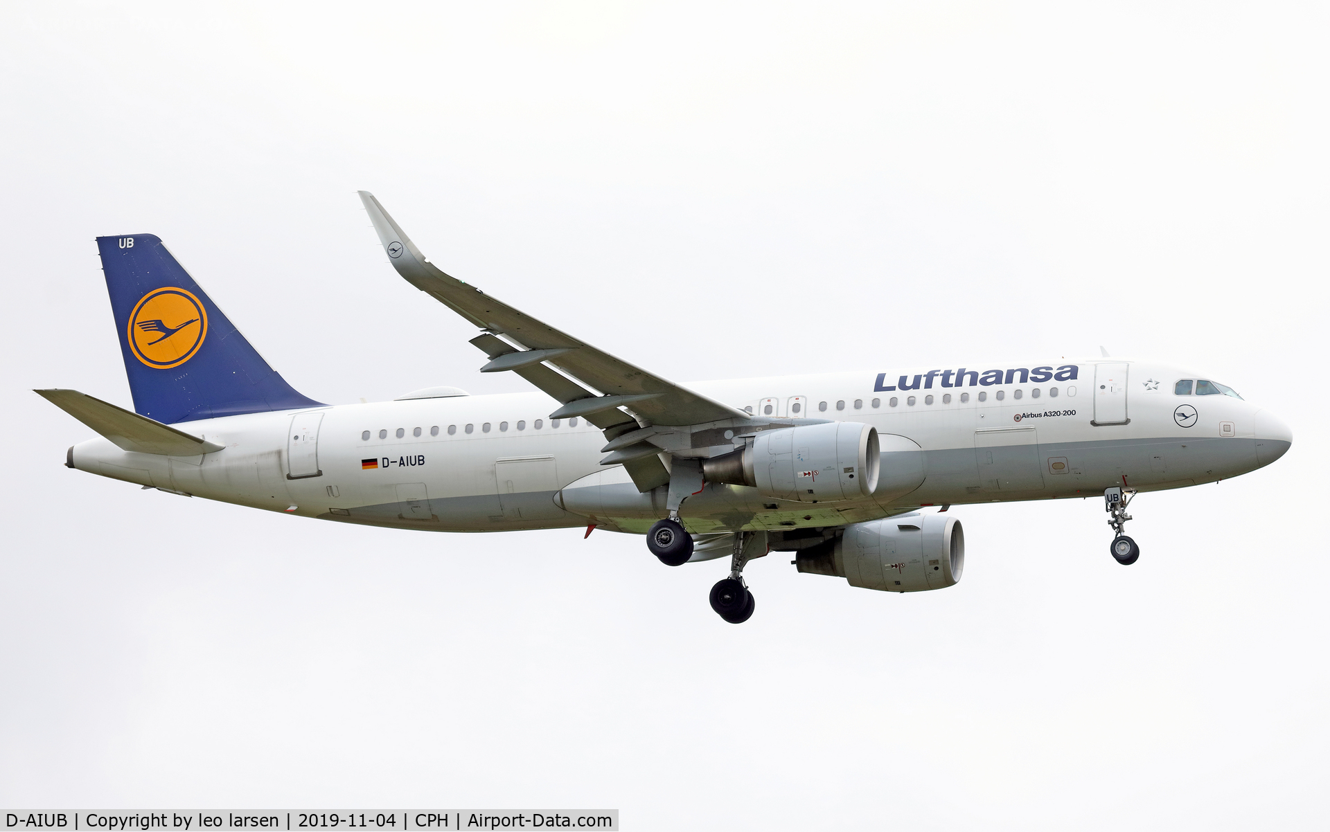 D-AIUB, 2014 Airbus A320-214 C/N 5972, Copenhagen 4.11.2019