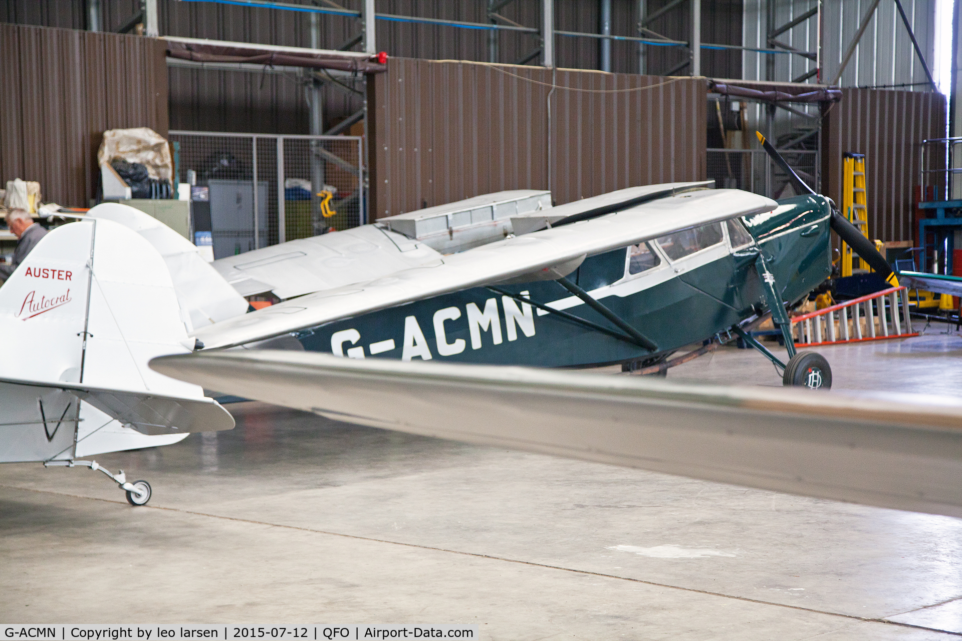 G-ACMN, 1934 De Havilland DH.85 Leopard Moth C/N 7050, Duxford 12.7.2015