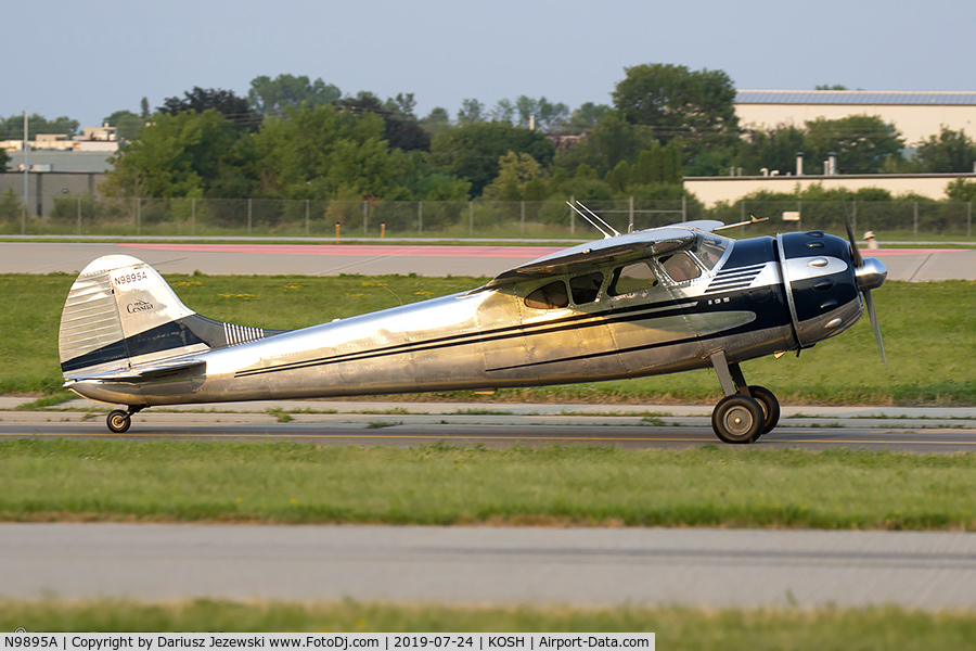 N9895A, 1950 Cessna 195A C/N 7598, Cessna 195A Businessliner  C/N 7598, N9895A