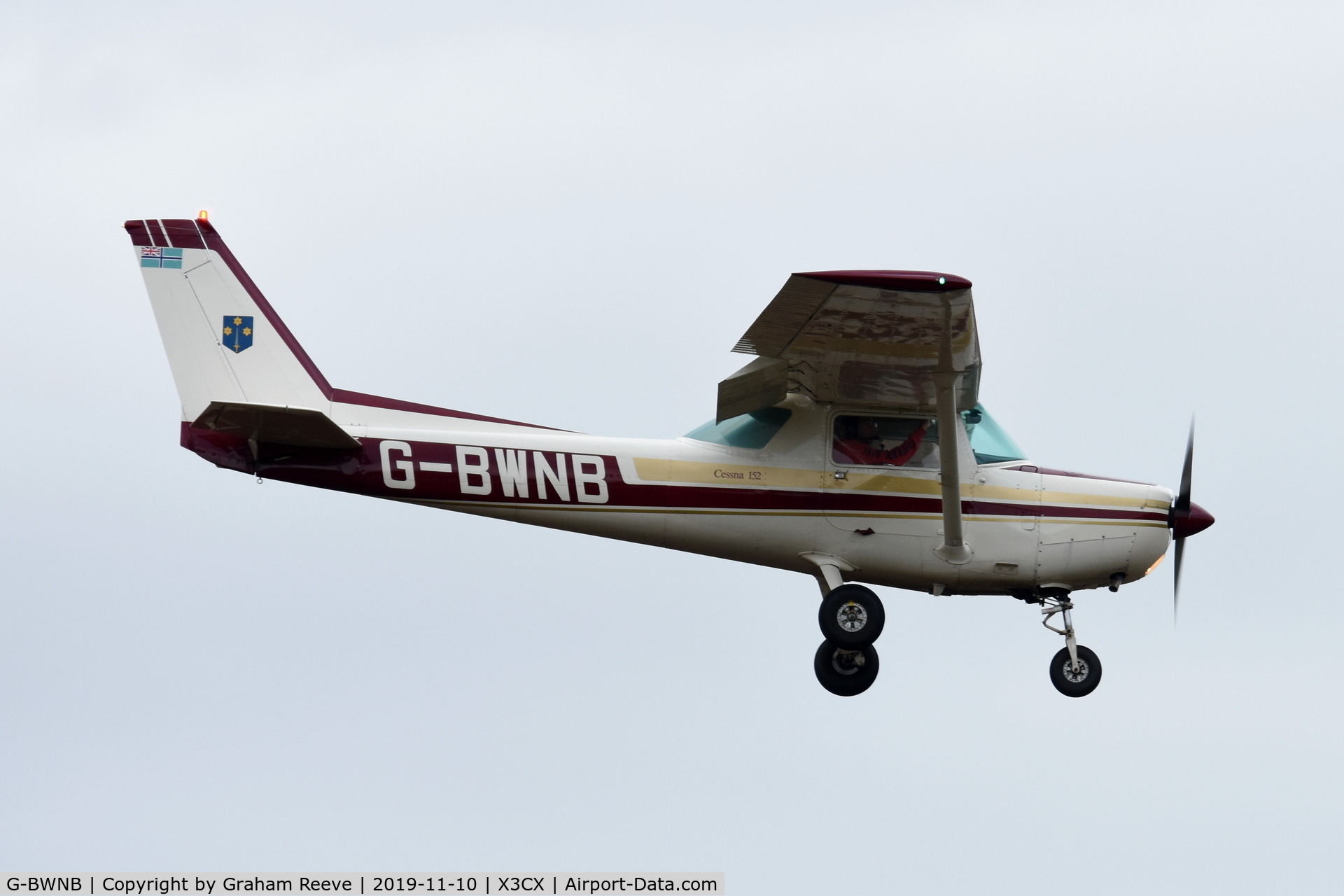 G-BWNB, 1978 Cessna 152 C/N 152-80051, Landing at Northrepps.