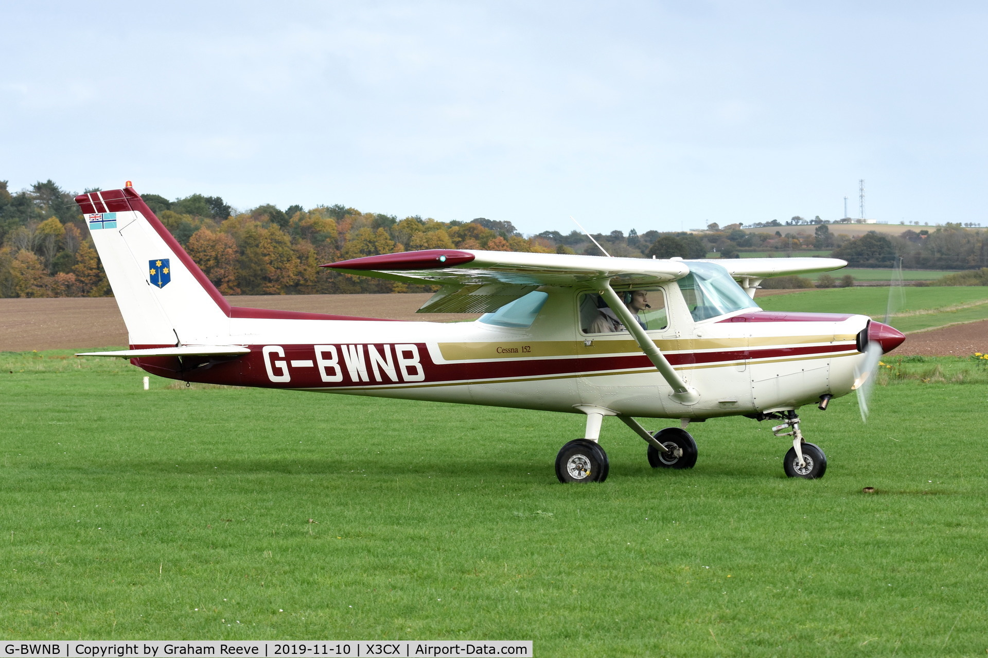 G-BWNB, 1978 Cessna 152 C/N 152-80051, Just landed at Northrepps.