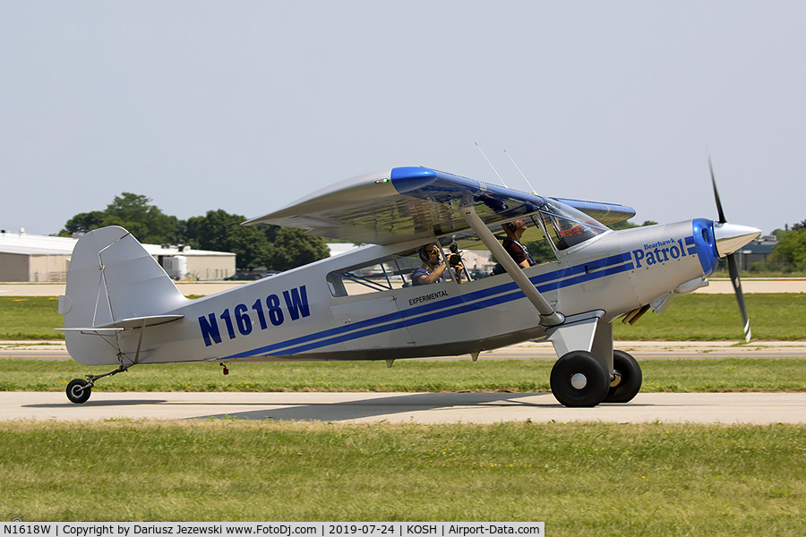 N1618W, Bearhawk Patrol C/N 11P-49P/50P-P267, Patrol  C/N 11P-49P/50P-P267 , N1618W