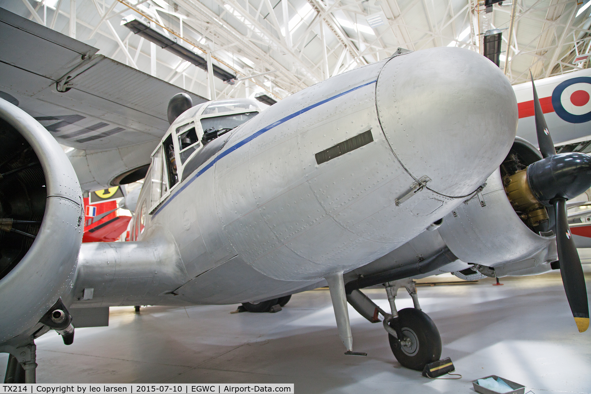 TX214, Avro 652A Anson C.19 C/N 33786, Cosford Museum 10.7.2015