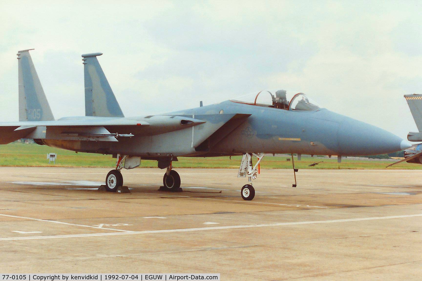 77-0105, McDonnell Douglas F-15A Eagle C/N 0389/A317, At the Phantom Phinale photocall.