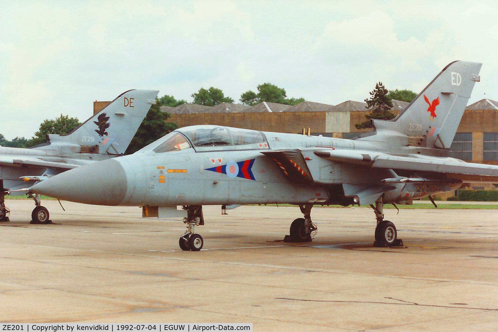 ZE201, 1986 Panavia Tornado F.3 C/N AS022/559/2039, At the Phantom Phinale photocall.
