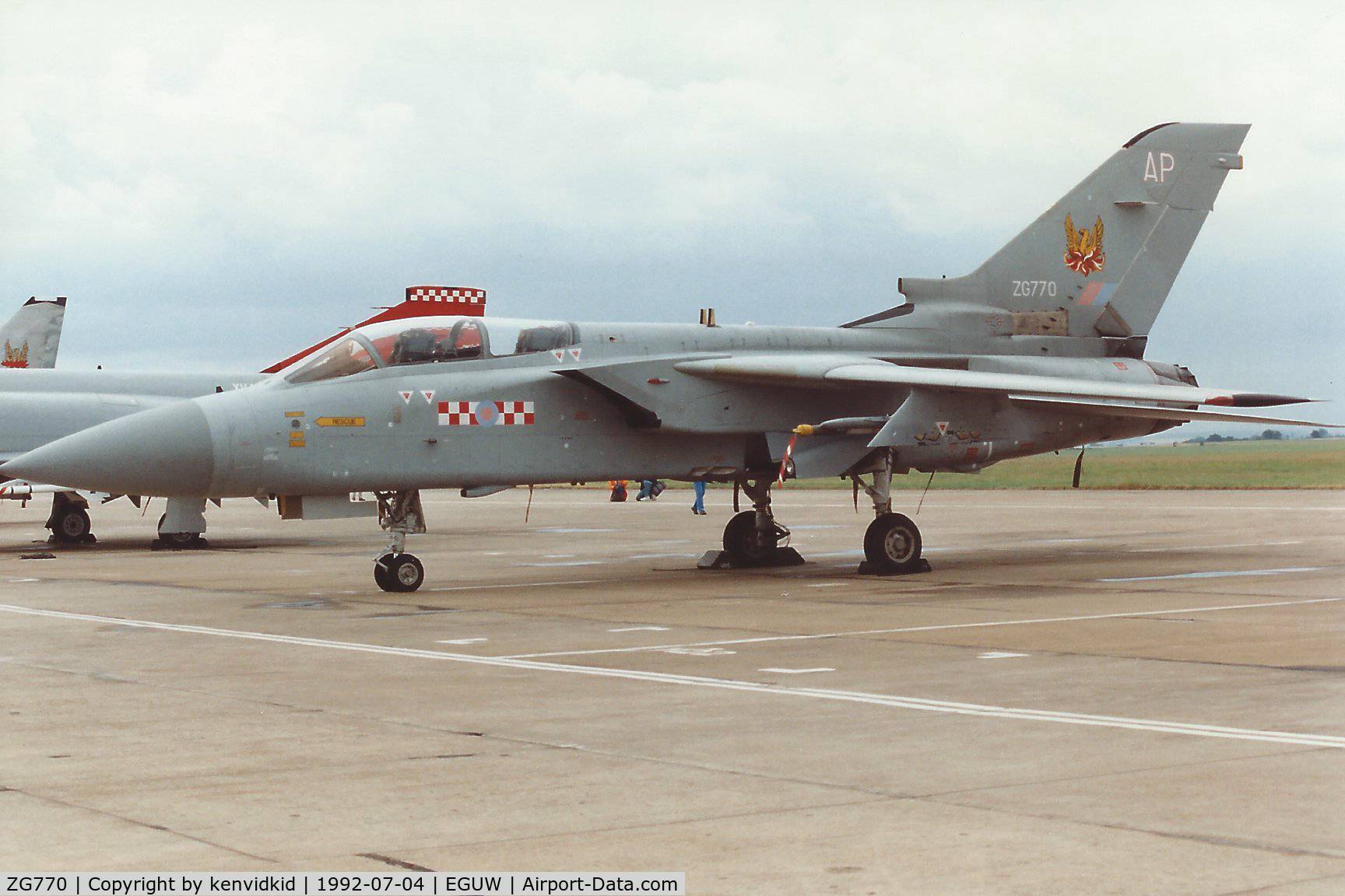 ZG770, 1991 Panavia Tornado F.3 C/N 891/AS136/3438, At the Phantom Phinale photocall.