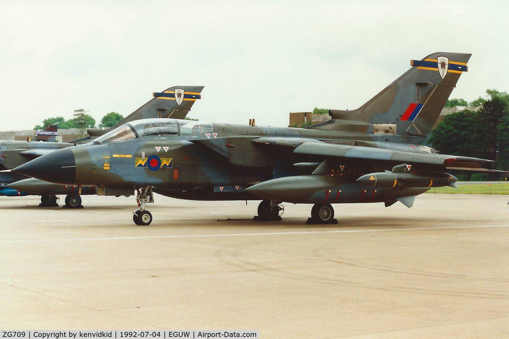 ZG709, 1989 Panavia Tornado GR.1A C/N BS176/816/2655, At the Phantom Phinale photocall.