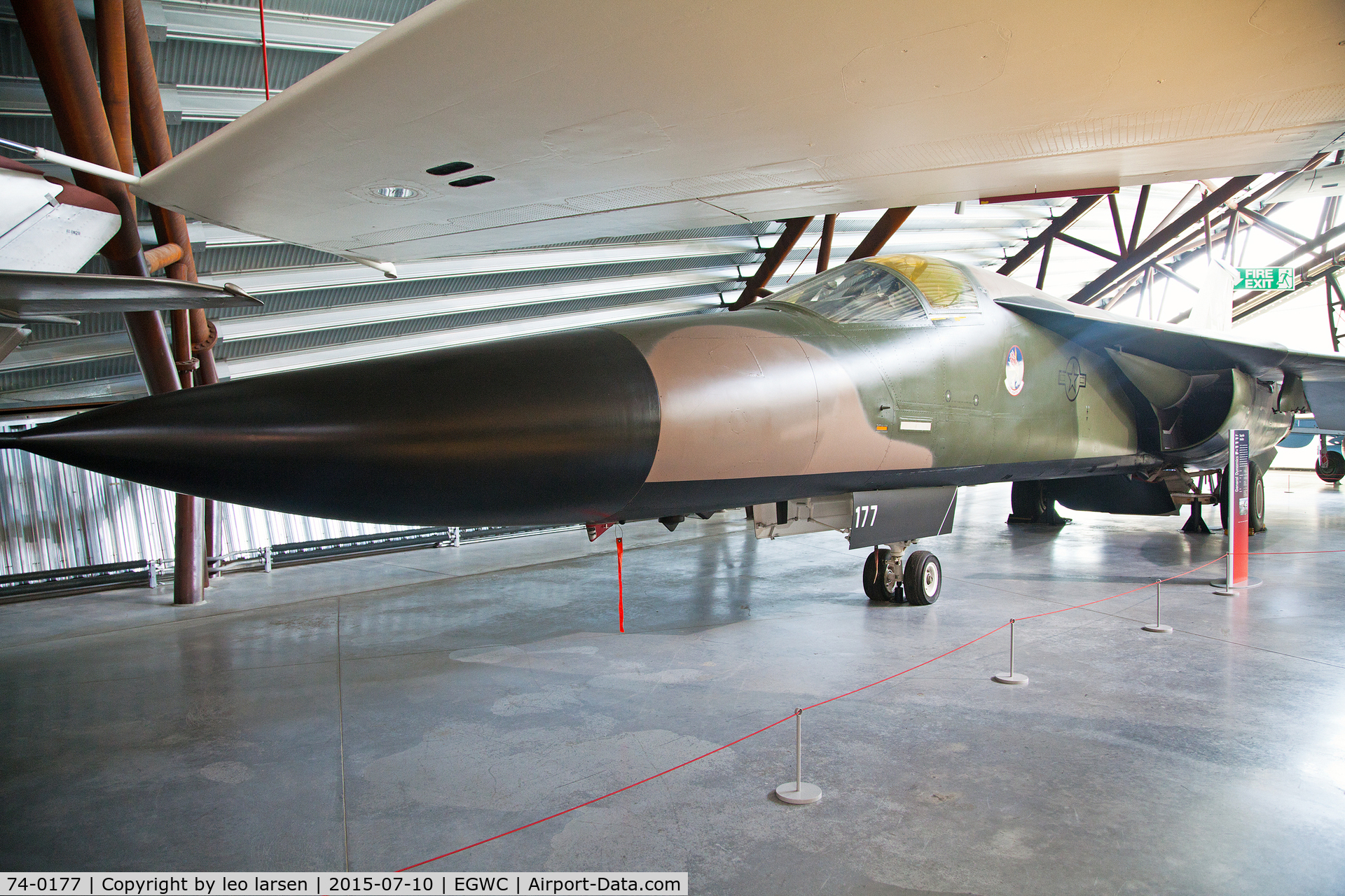 74-0177, 1974 General Dynamics F-111F Aardvark C/N E2-95, Cosford Museum 10.7.2015