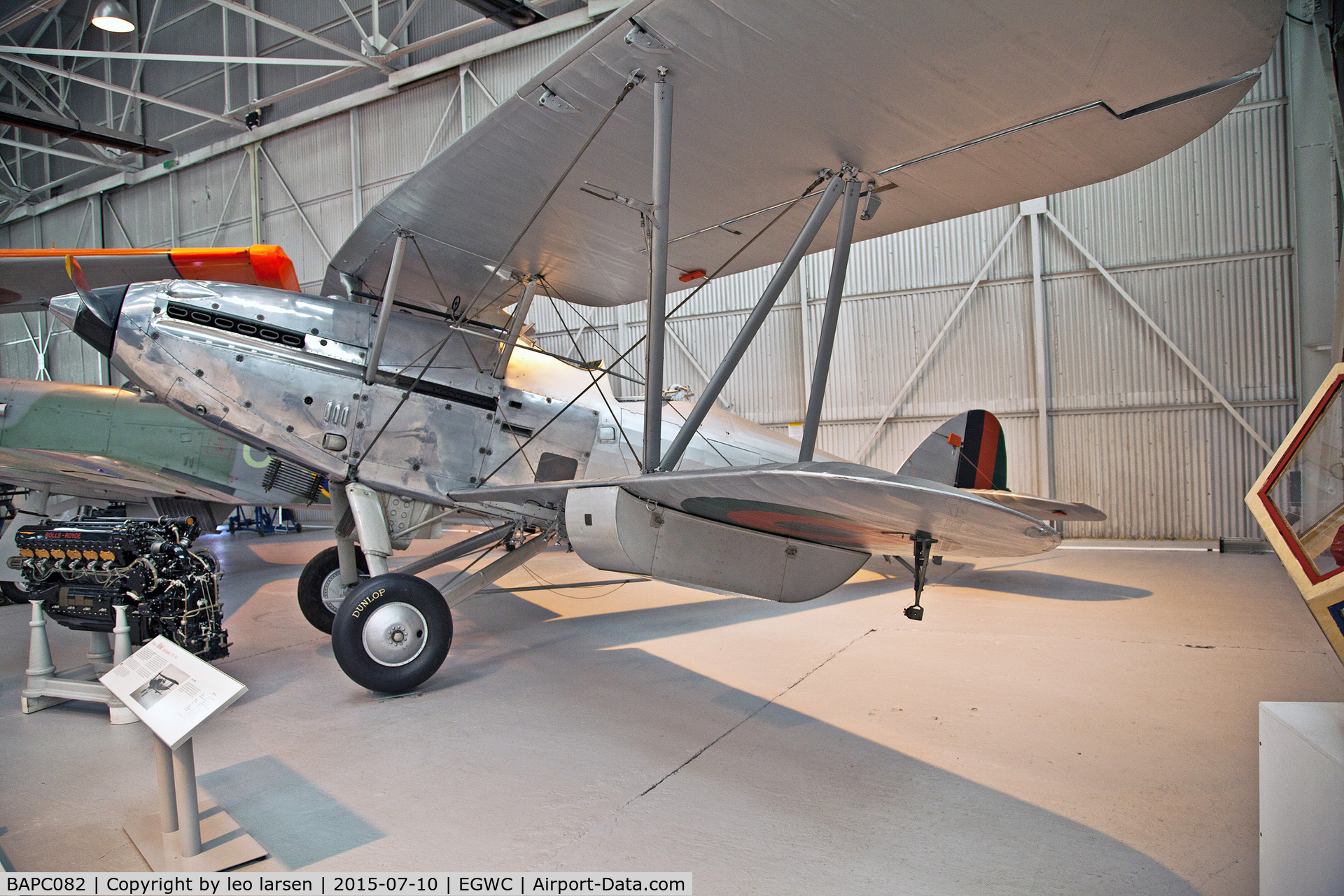 BAPC082, 1937 Hawker Afghan Hind C/N 41H/81899, Cosford Museum 10.7.2015