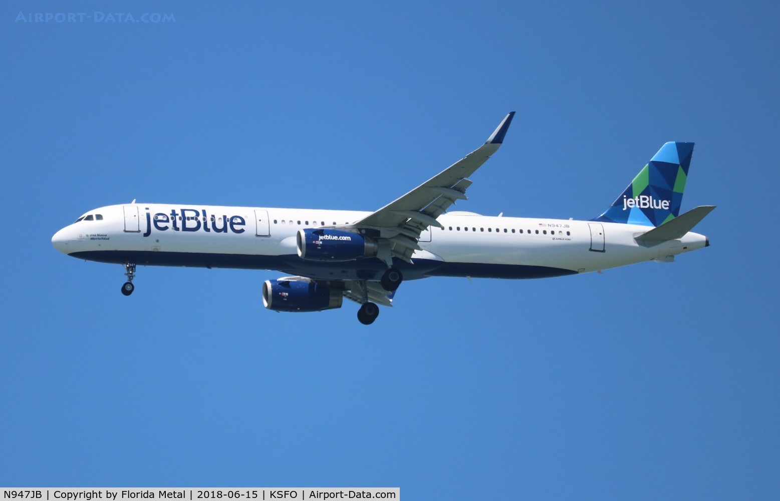 N947JB, 2015 Airbus A321-231 C/N 6448, JetBlue