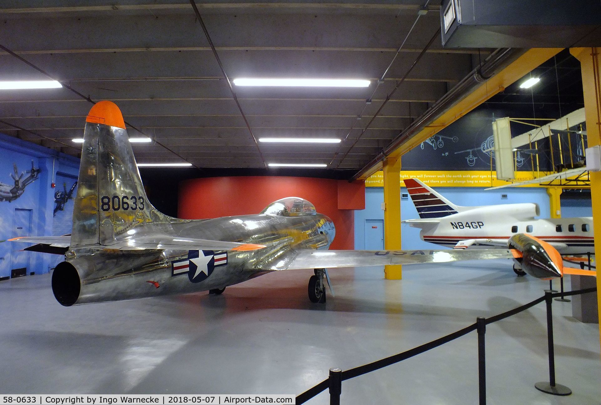 58-0633, 1958 Lockheed T-33A-5-LO Shooting Star C/N 580-1318, Lockheed T-33A at the Science Museum Oklahoma, Oklahoma City OK