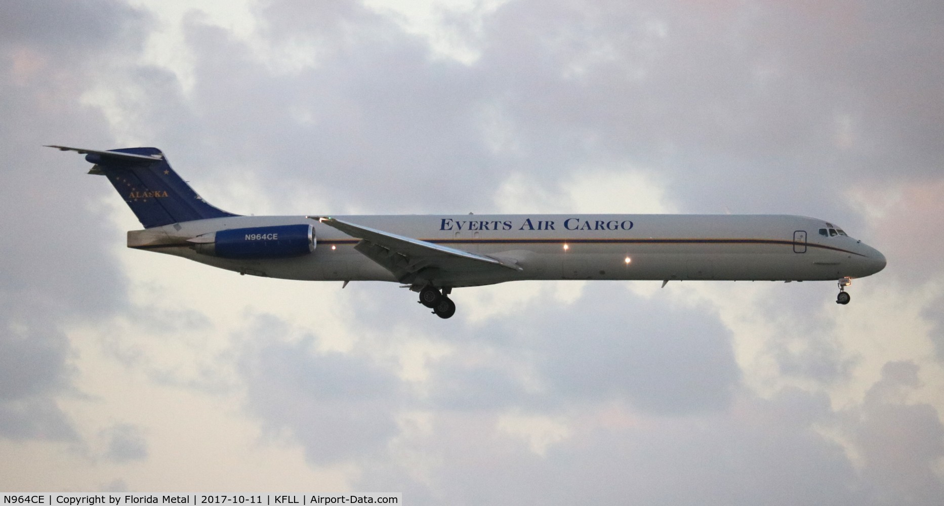 N964CE, 1992 McDonnell Douglas MD-83 (DC-9-83) C/N 53078, Everts Air Cargo