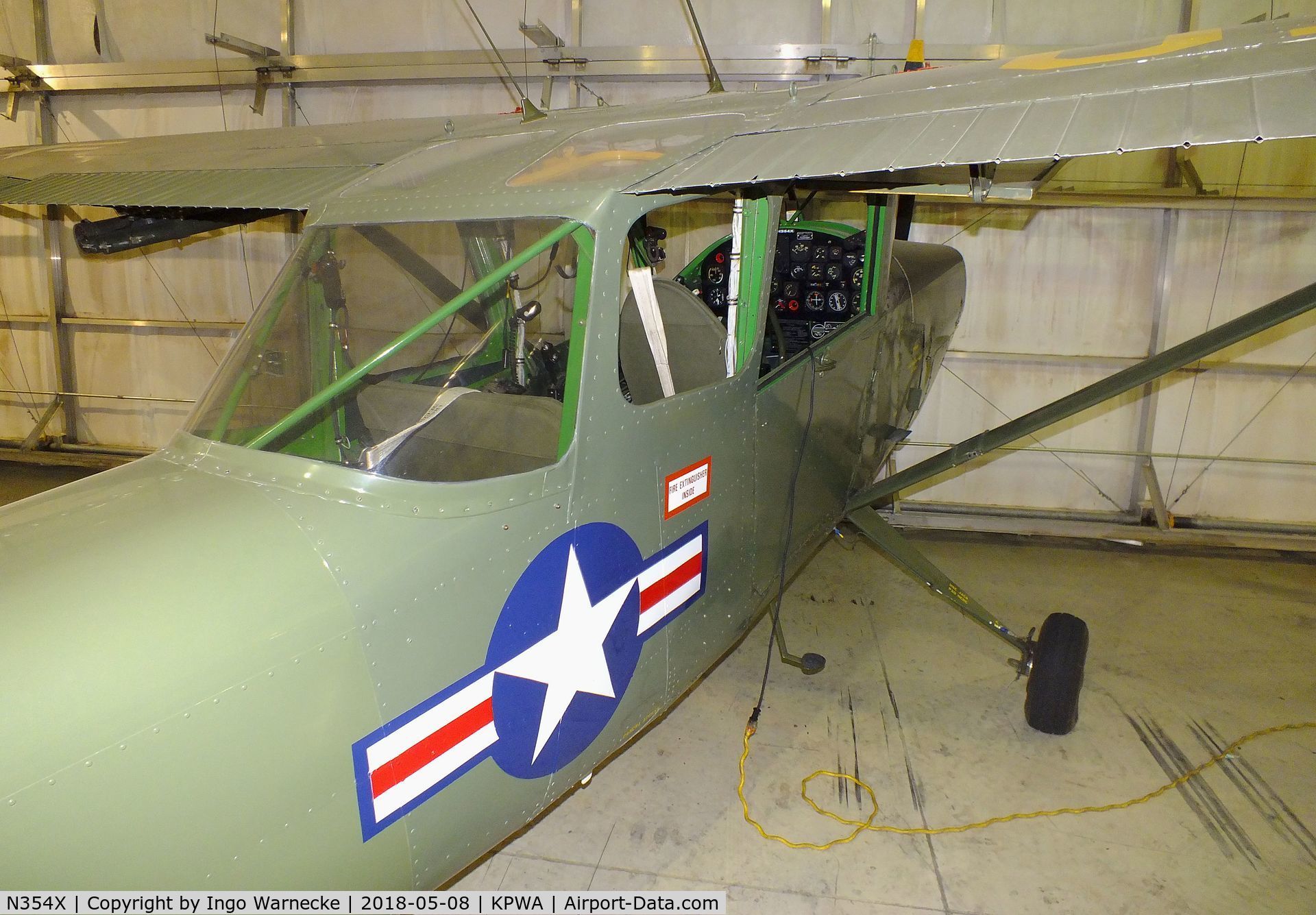 N354X, 1957 Cessna L-19E Bird Dog C/N 24512, Cessna 305C / L-19E / O-1E Bird Dog at the Oklahoma Museum of Flying, Oklahoma City OK