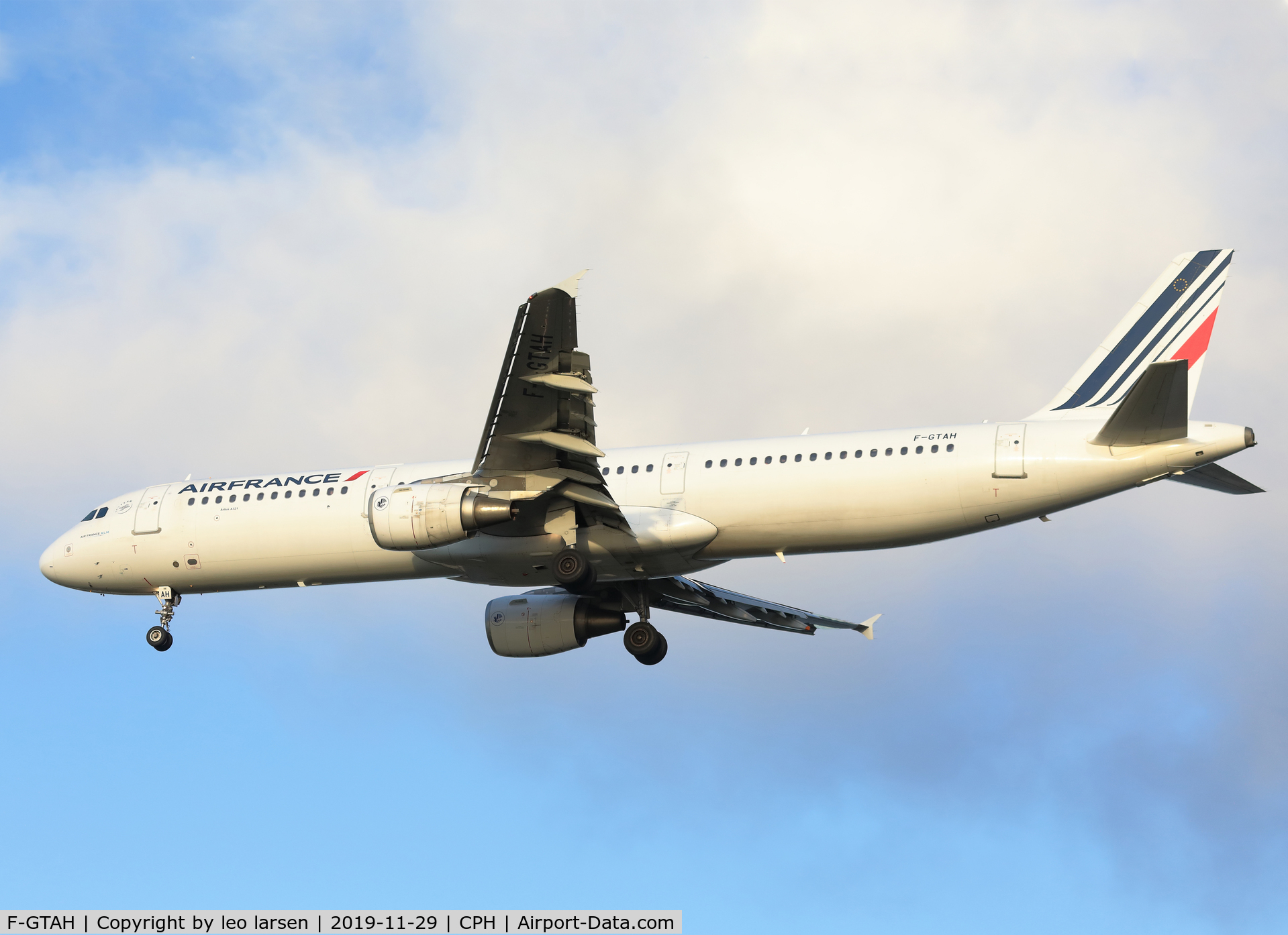 F-GTAH, 1999 Airbus A321-211 C/N 1133, Copenhagen 29.11.2019 L/D R-30