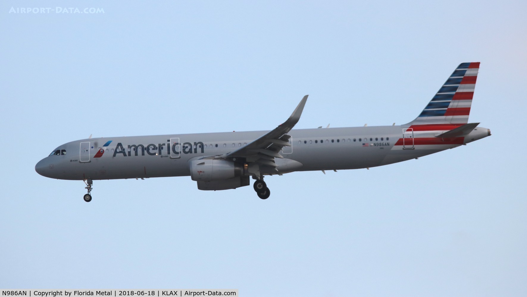 N986AN, 2016 Airbus A321-231 C/N 7046, American