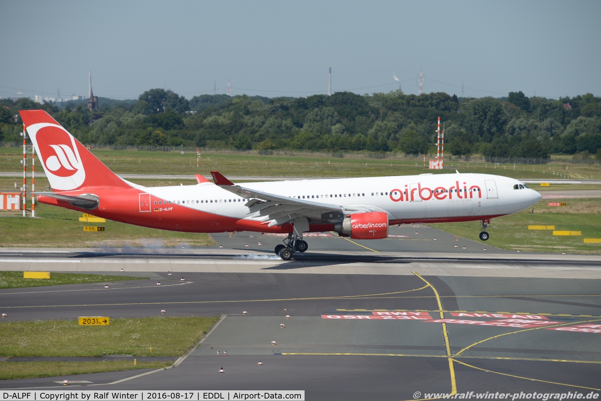 D-ALPF, 2002 Airbus A330-223 C/N 476, Airbus A330-223 - AB BER Air Berlin - 476 - D-ALPF - 17.08.2016 - DUS