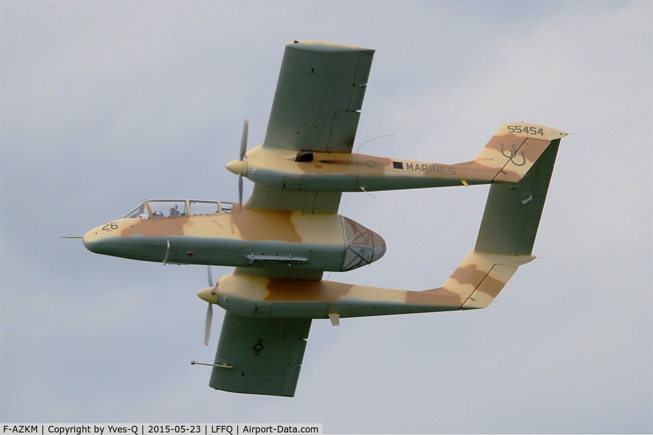 F-AZKM, 1971 North American OV-10B Bronco C/N 338-9 (305-65), North American OV-10B Bronco, On display, La Ferté-Alais (LFFQ) air show 2015