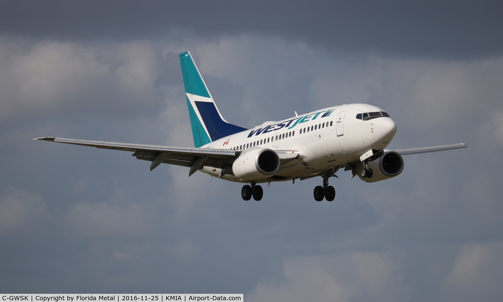 C-GWSK, 2006 Boeing 737-6CT C/N 34287, MIA spotting