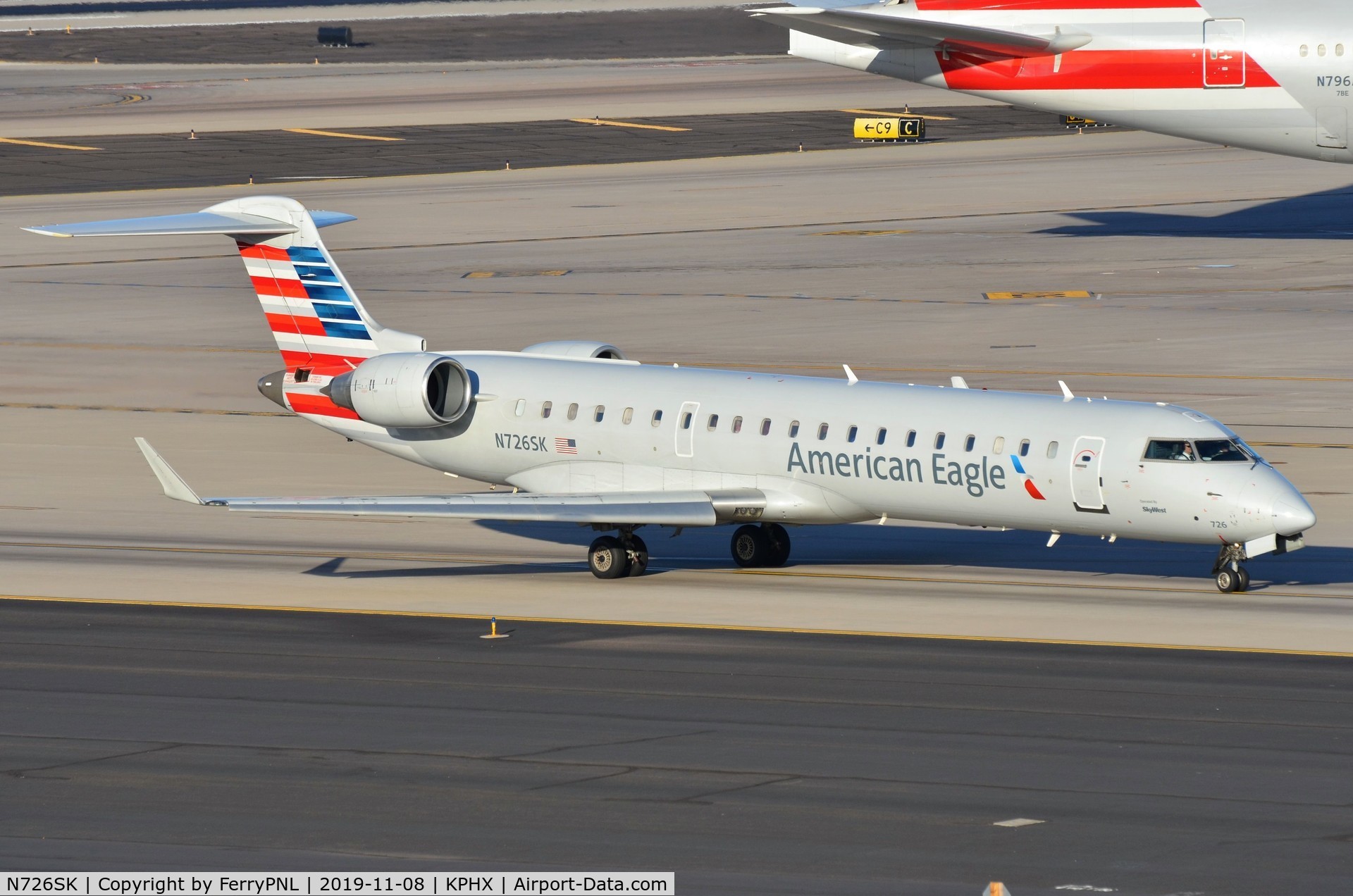 N726SK, 2005 Bombardier CRJ-701ER (CL-600-2C10) Regional Jet C/N 10190, American Eagle CL700