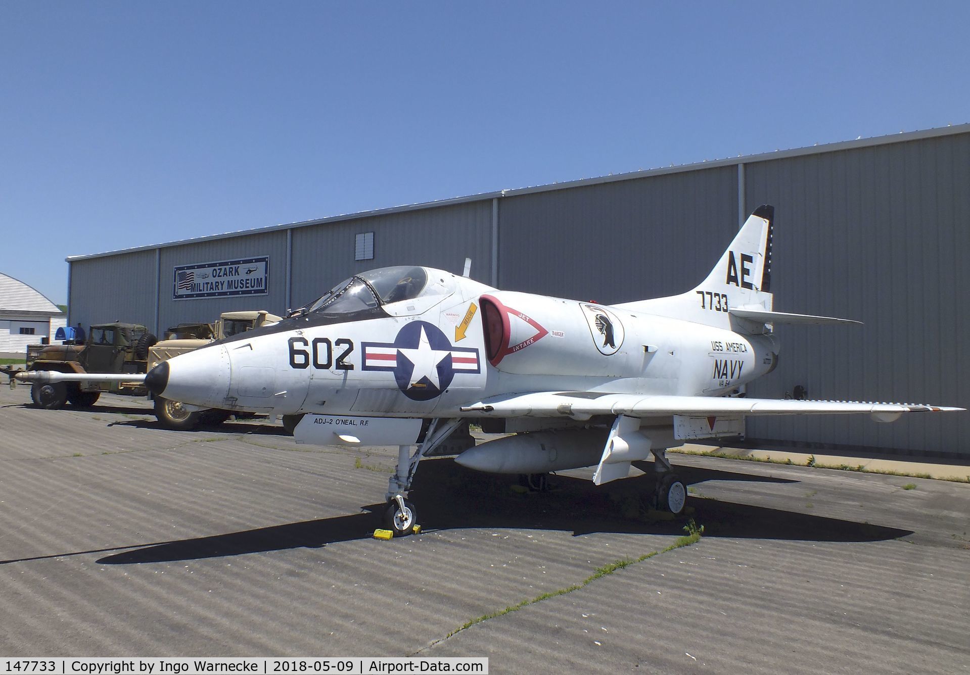 147733, Douglas A-4C Skyhawk C/N 12497, Douglas A-4C Skyhawk at the Arkansas Air & Military Museum, Fayetteville AR