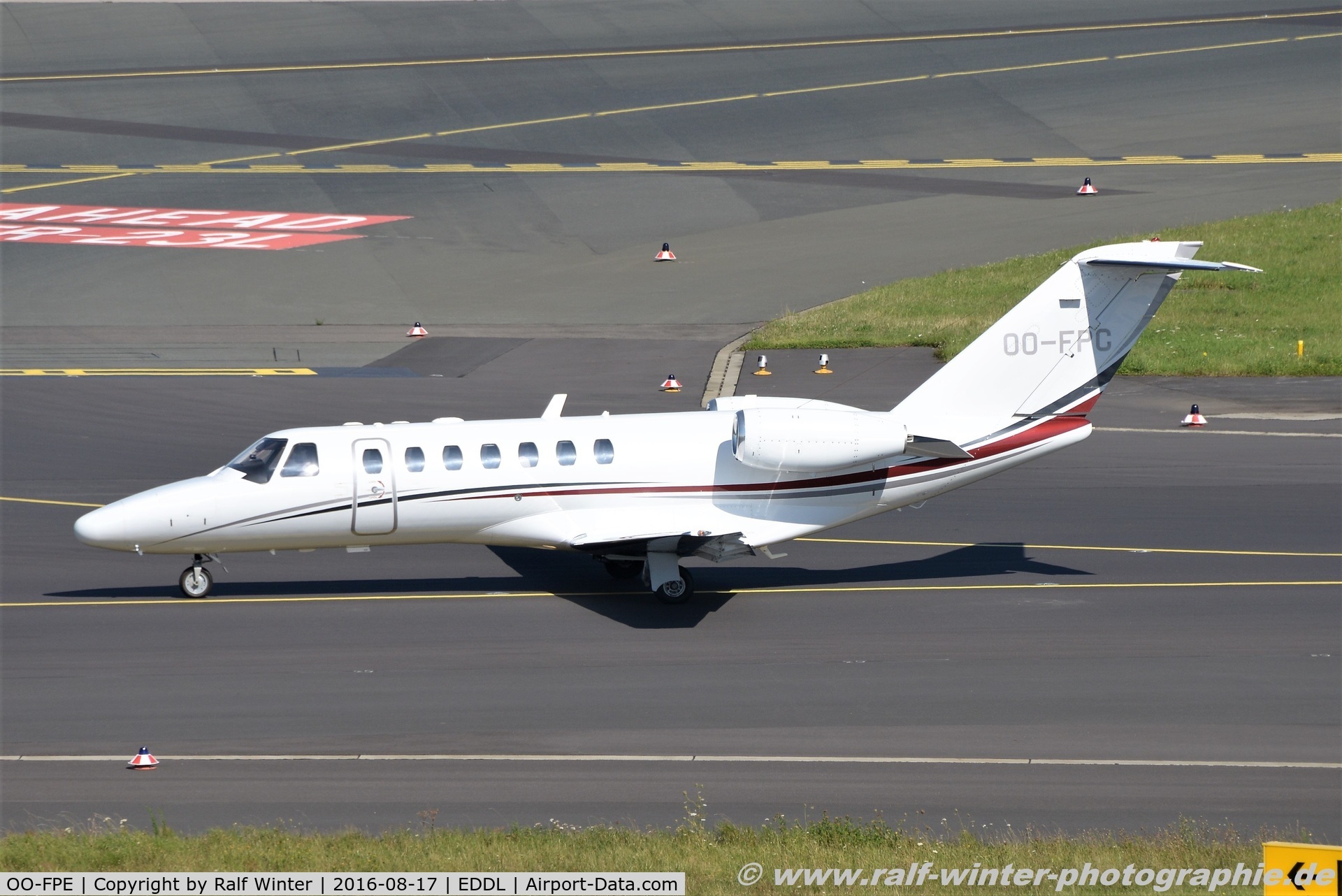 OO-FPE, 2007 Cessna 525B CitationJet CJ3 C/N 525B-0158, Cessna 525B CitationJet CJ3 - FYG Flying Partners - 525B0158 - OO-FPE - 17.08.2016 - DUS