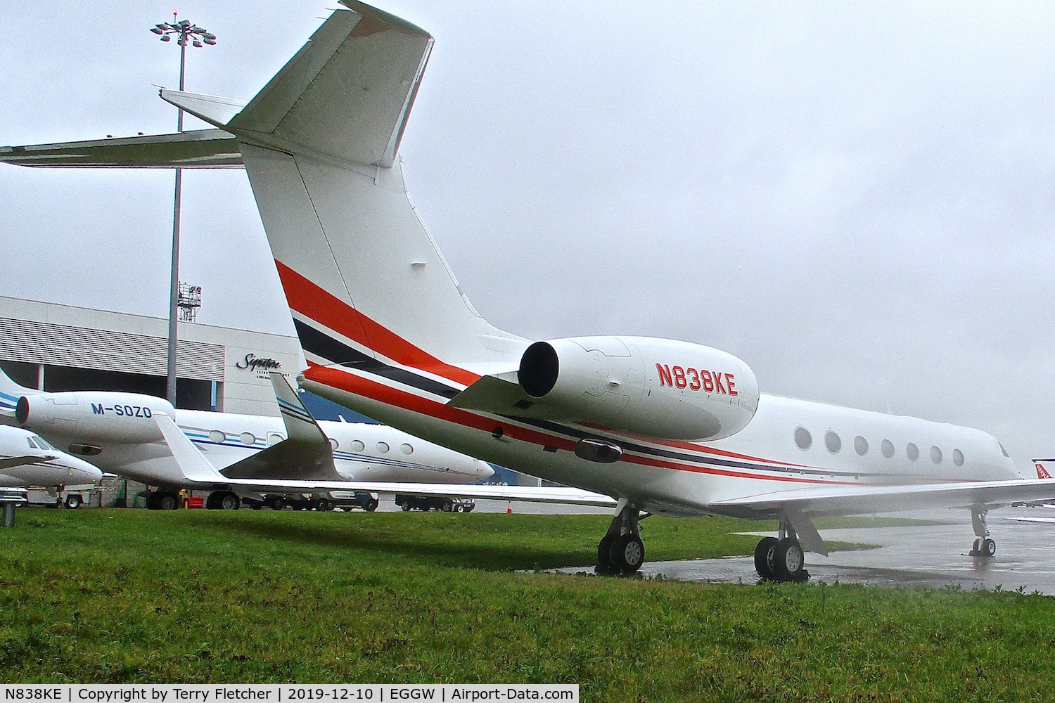 N838KE, 2013 Gulfstream Aerospace V-SP G550 C/N 5398, At Luton