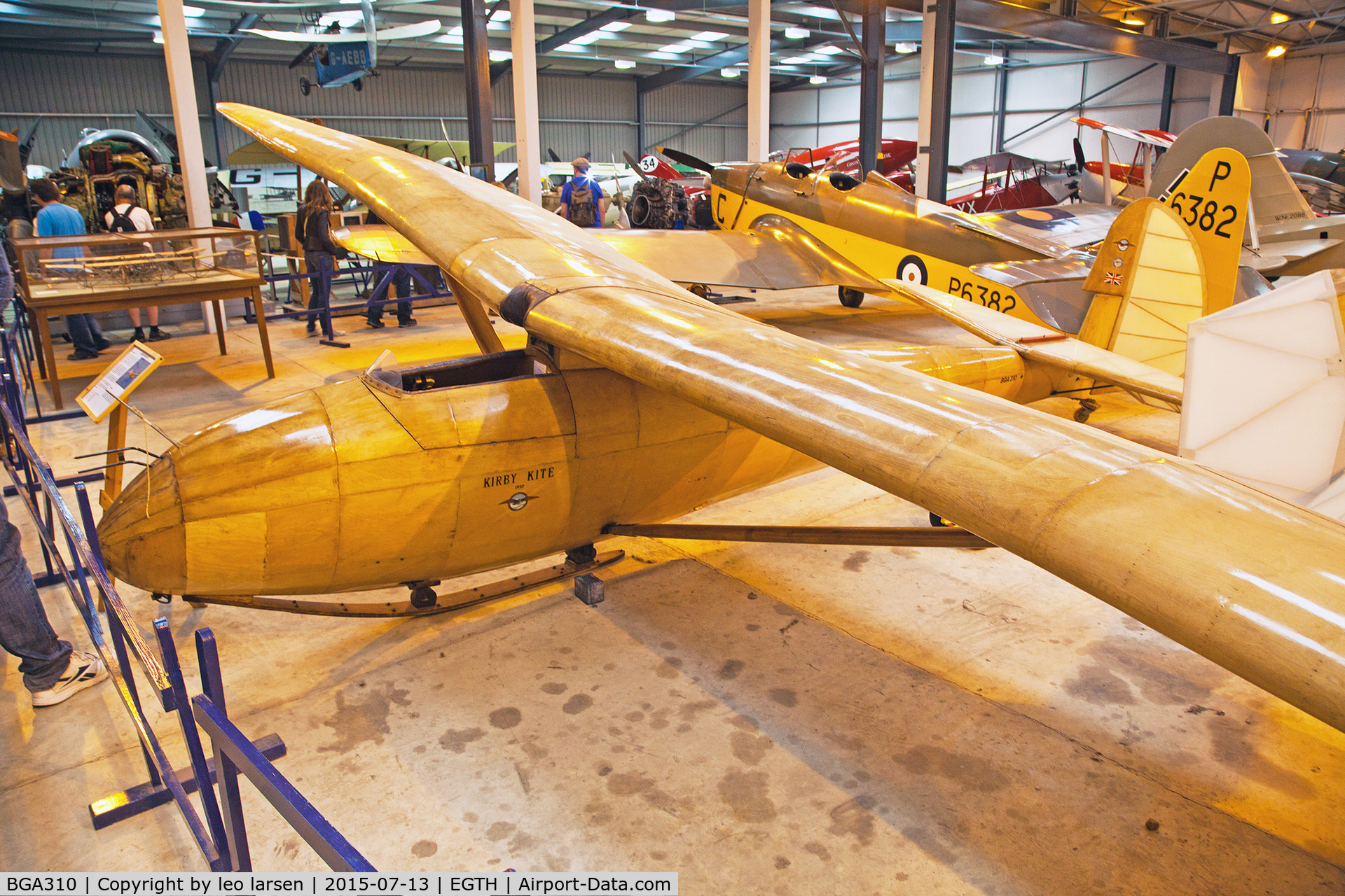 BGA310, 1937 Slingsby T-6 Kite 1 C/N 258B, Shuttleworth Collection 13.7.2015