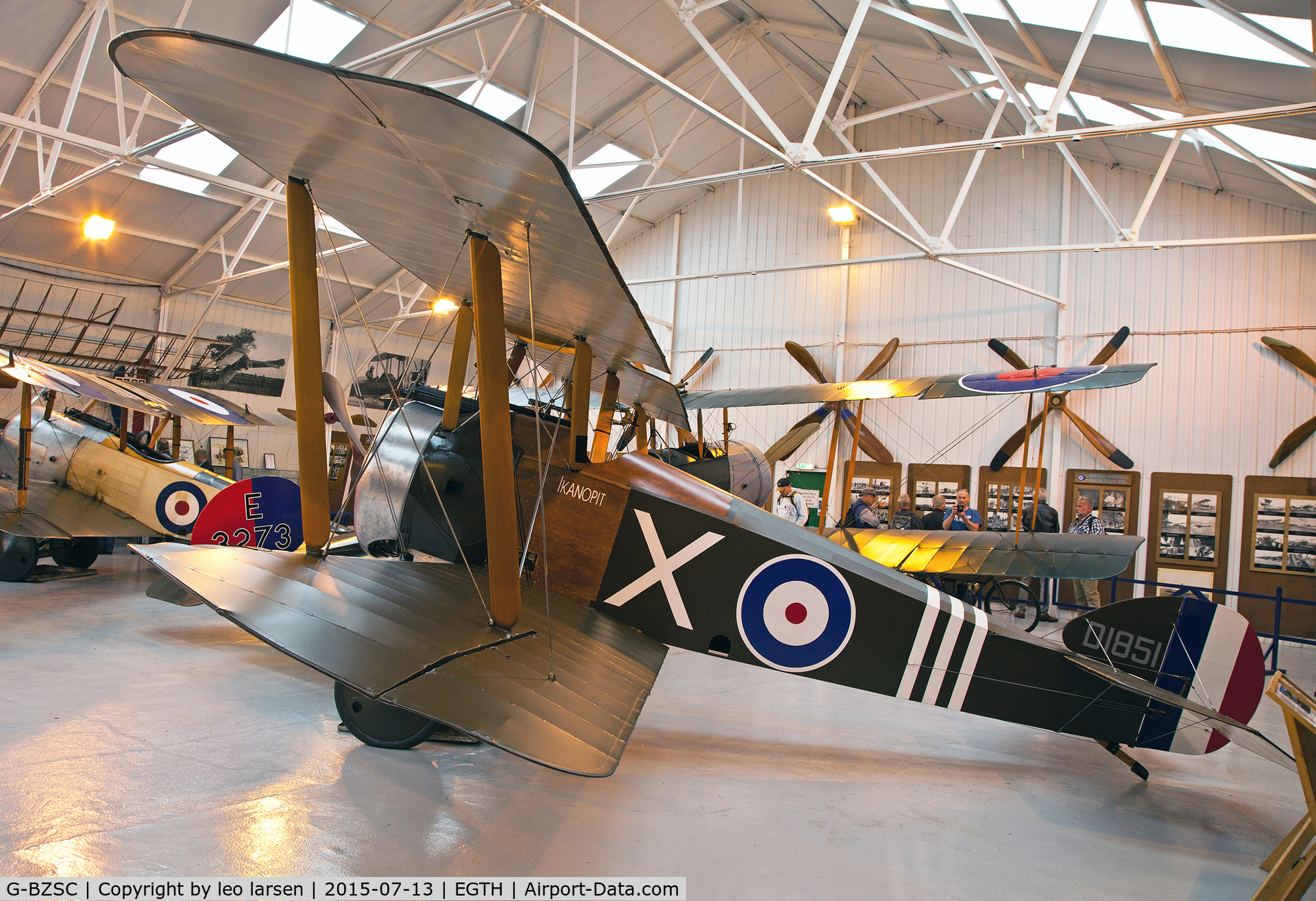 G-BZSC, 2001 Sopwith F.1 Camel Replica C/N NAW-3, Shuttleworth Collection 13.7.2015