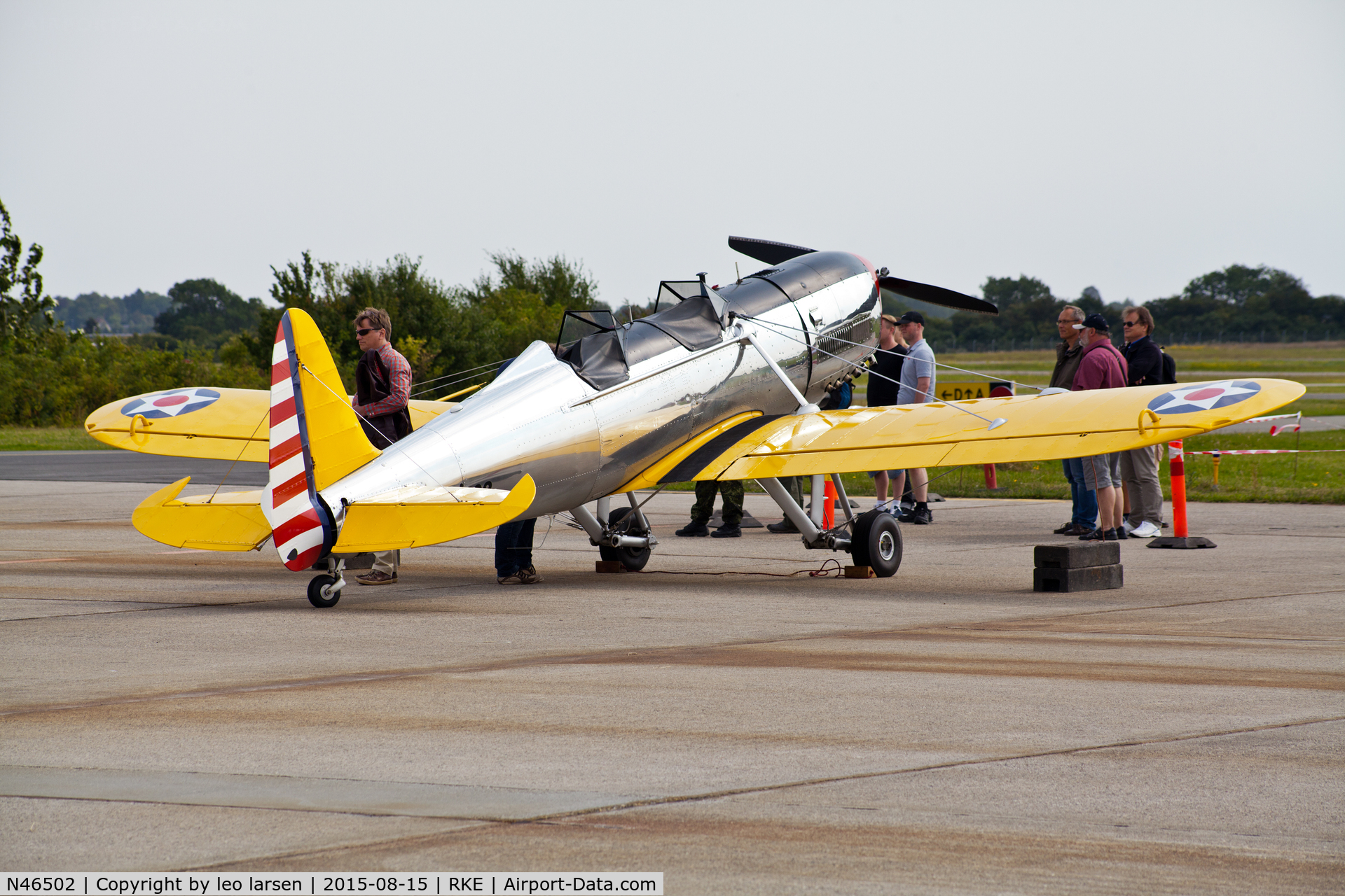 N46502, 1943 Ryan Aeronautical ST3KR C/N 1995, Roskilde Air Show 15.8.2015
