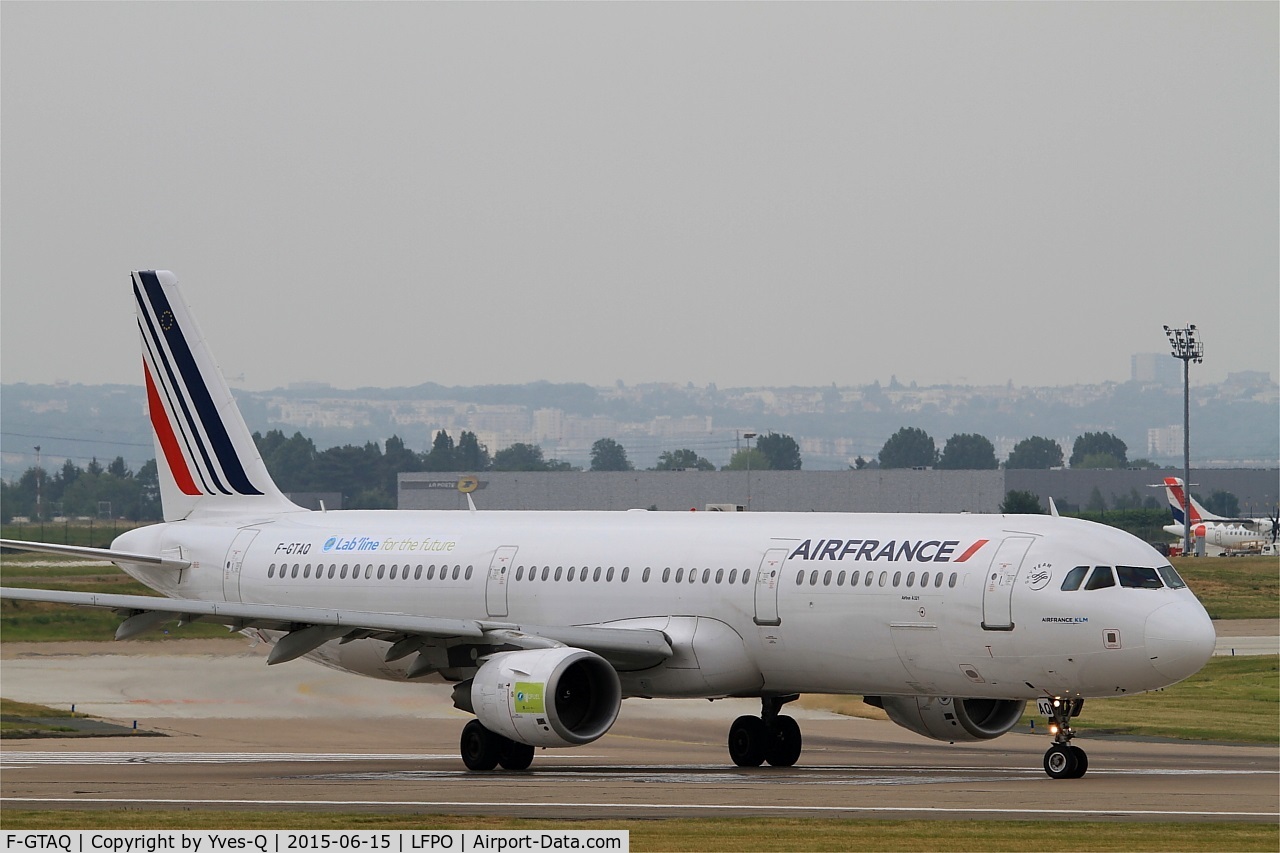 F-GTAQ, 2008 Airbus A321-211 C/N 3399, Airbus A321-211, Lining up prior to take off rwy 08, Paris-Orly airport (LFPO-ORY)