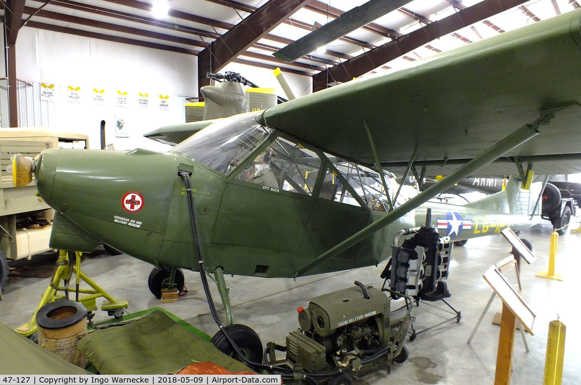 47-127, Consolidated Vultee L-13A C/N unknown_47-127, Consolidated Vultee Stinson L-13A at the Arkansas Air & Military Museum, Fayetteville AR