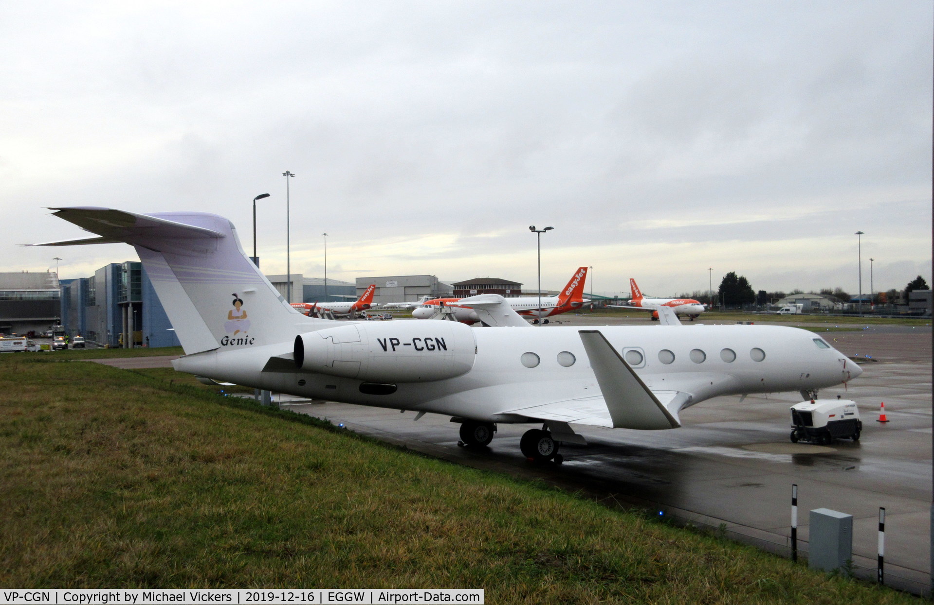 VP-CGN, 2014 Gulfstream Aerospace G650 (G-VI) C/N 6112, Parked up