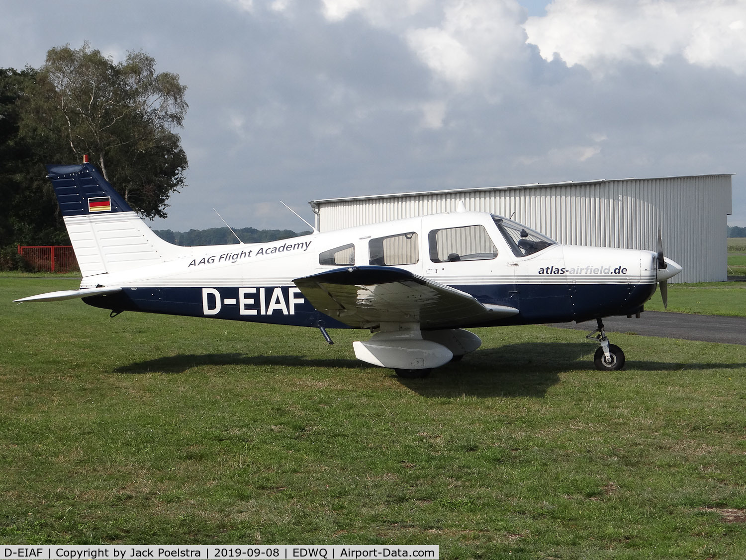 D-EIAF, 1978 Piper PA-28-161 Warrior II C/N 28-7816424, D-EIAF of AAG Flight Academy at Gandersee airport