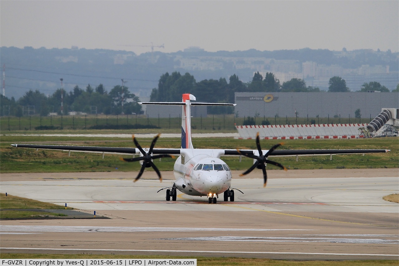 F-GVZR, 1997 ATR 72-212A C/N 498, ATR 72-212A, Holding point rwy 08, Paris-Orly airport (LFPO-ORY)