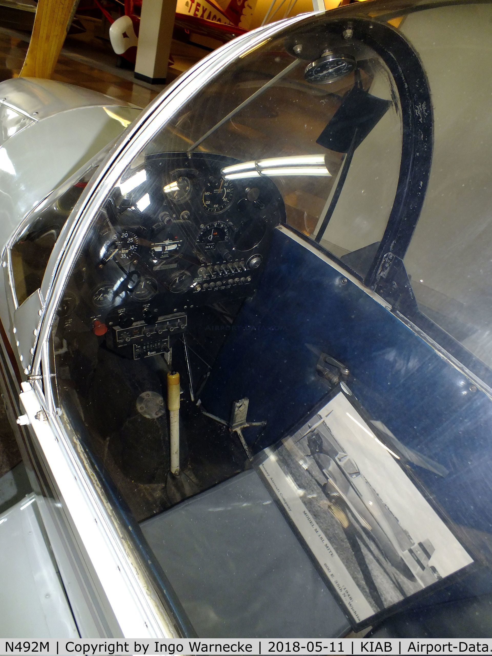 N492M, 1951 Mooney M-18C C/N 245, Mooney M.18C Mite at the Kansas Aviation Museum, Wichita KS  #c