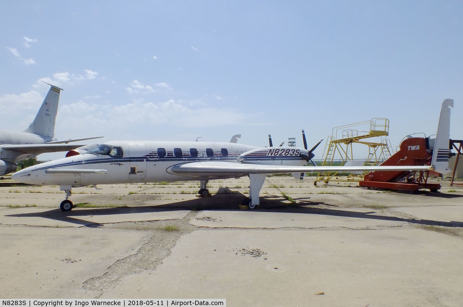 N8283S, 1993 Beech 2000A Starship 1 Starship 1 C/N NC-41, Beechcraft 2000A Starship 1 at the Kansas Aviation Museum, Wichita KS