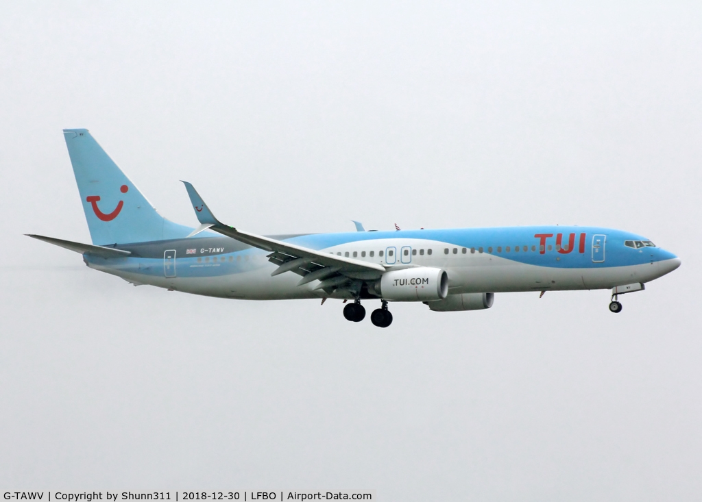G-TAWV, 2015 Boeing 737-8K5 C/N 41662, Landing rwy 32L
