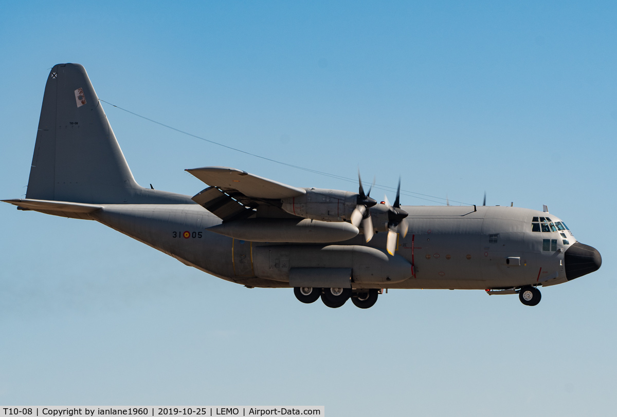 T10-08, 1979 Lockheed C-130H Hercules C/N 382-4835, Arriving at Moron Air Base