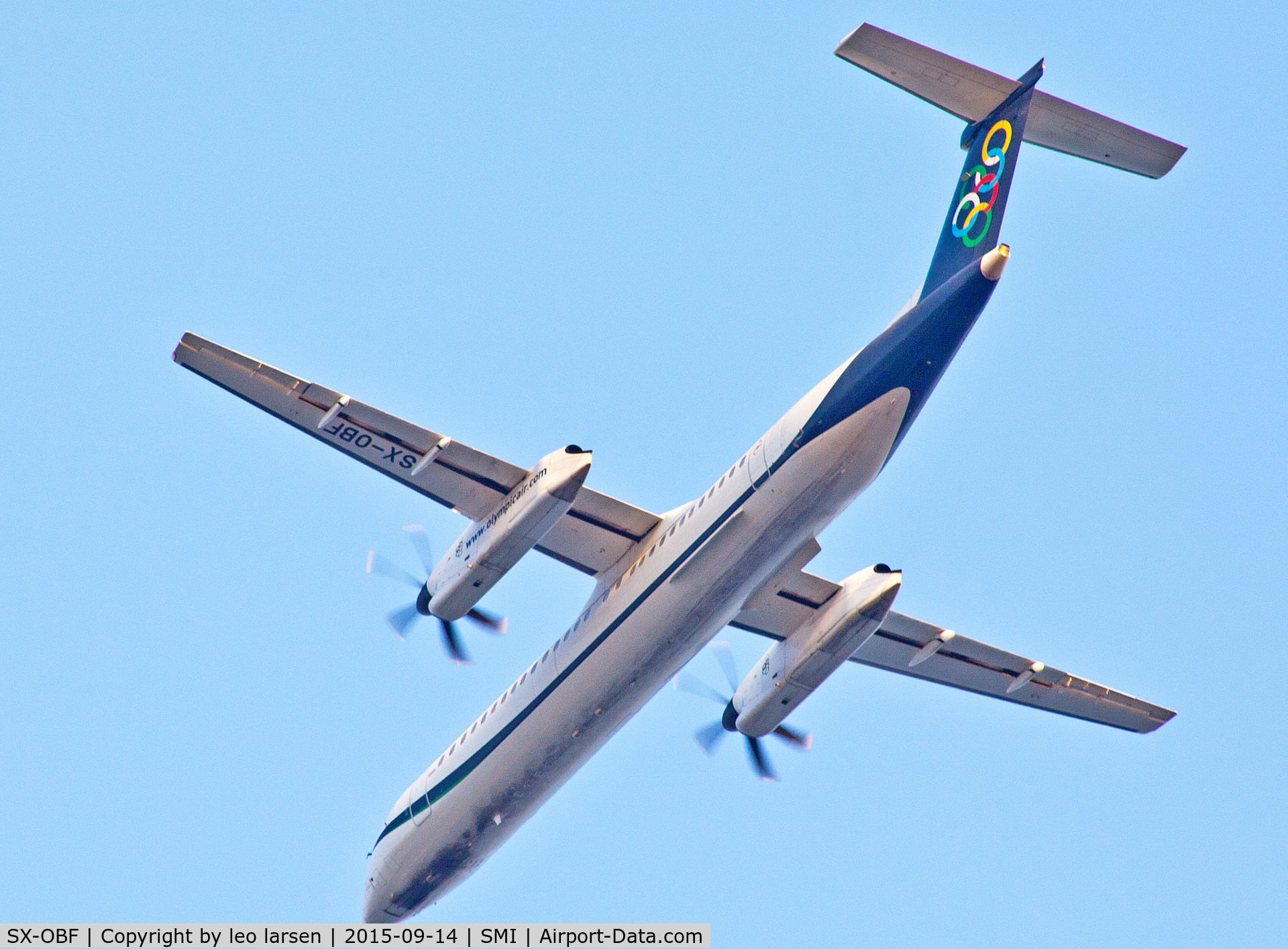 SX-OBF, 2010 De Havilland Canada DHC-8-402Q Dash 8 C/N 4318, Samos 14.9.2015