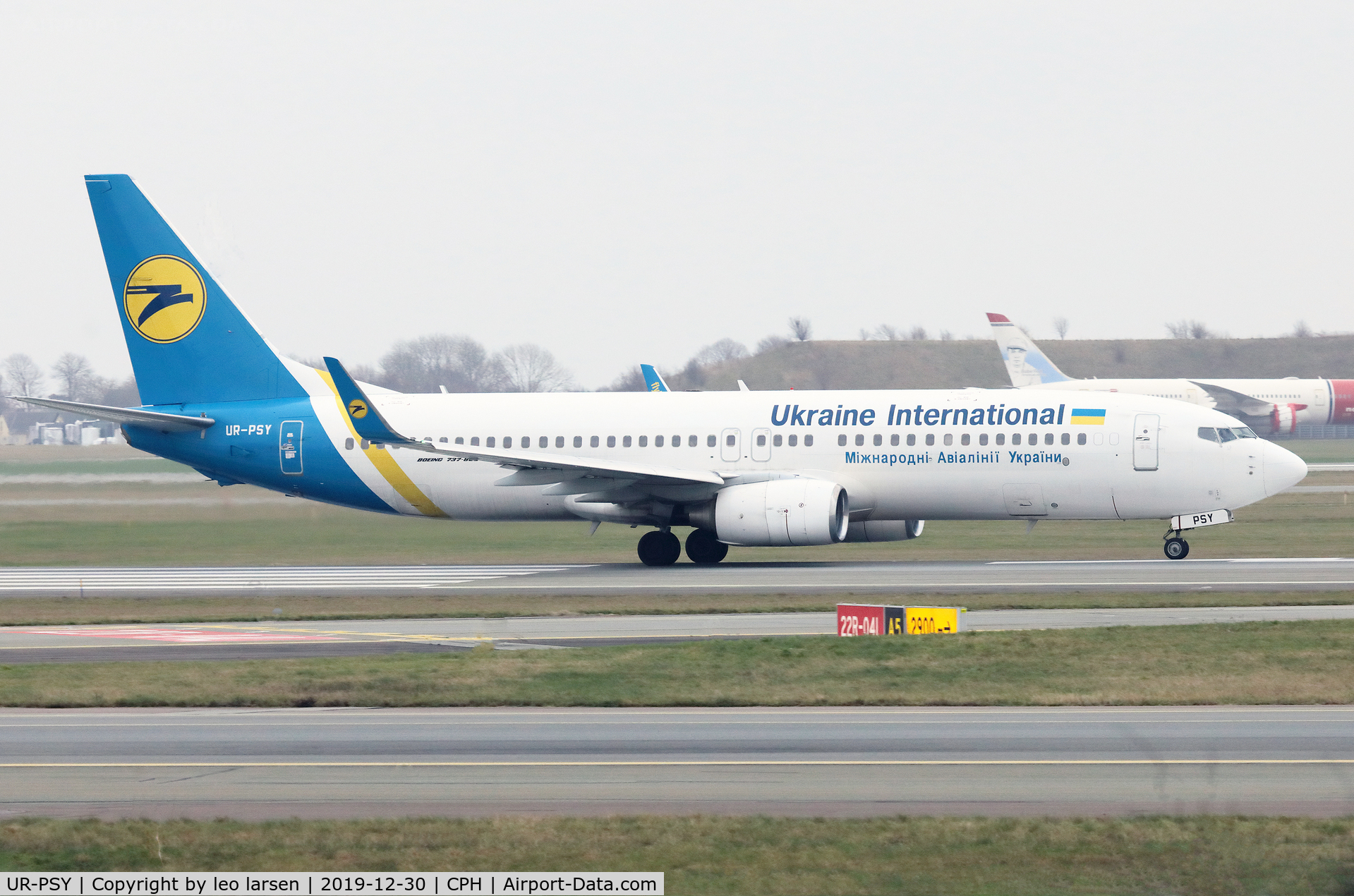 UR-PSY, 2006 Boeing 737-8EH C/N 34281, Copenhagen 30.12.2019
