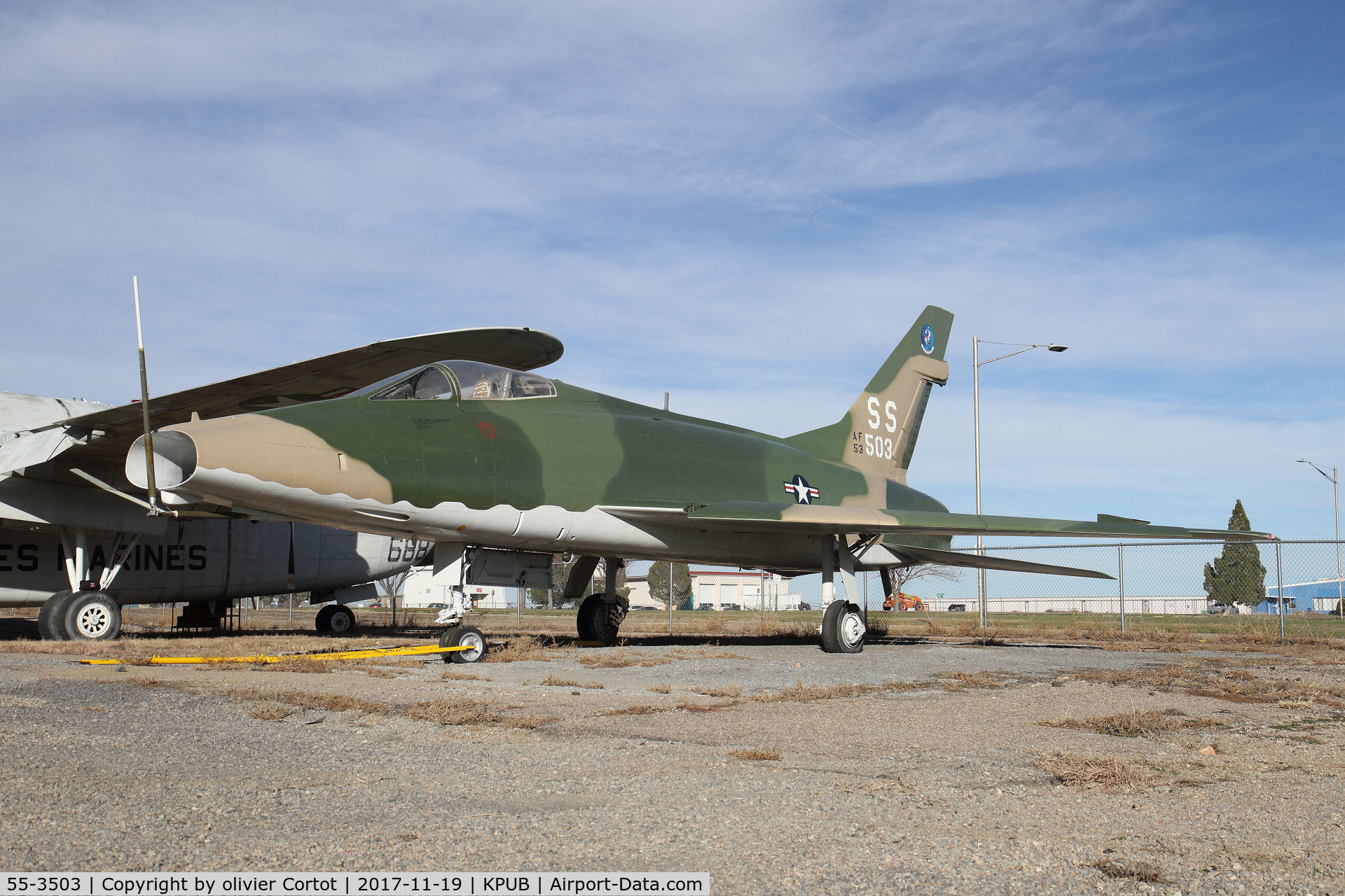 55-3503, 1954 North American F-100D Super Sabre C/N 223-185, under the sun of Colorado